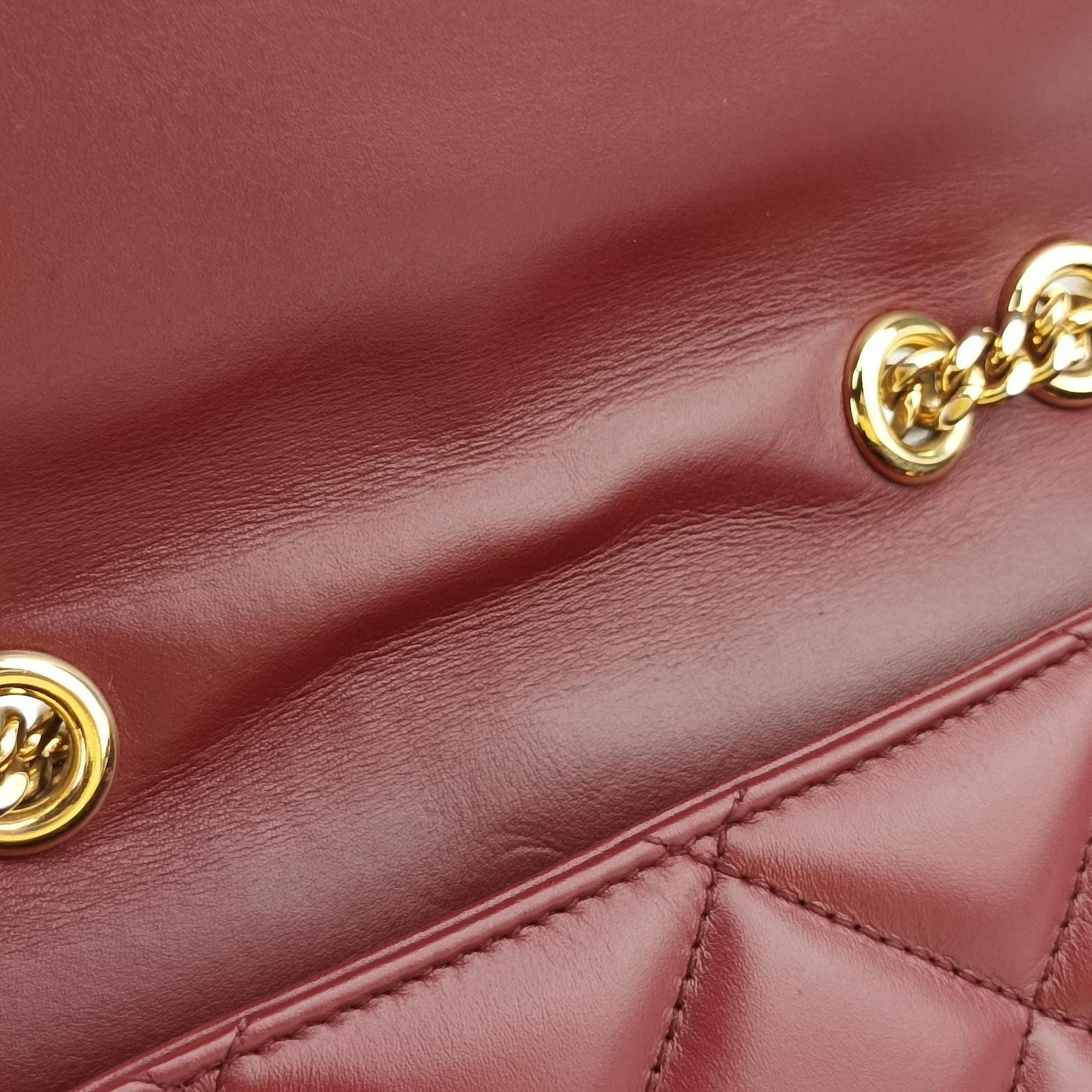 Mini Deco Burgundy Leather 740834 F040768439ミニデコ ワインレッド レザー 740834 F040768439