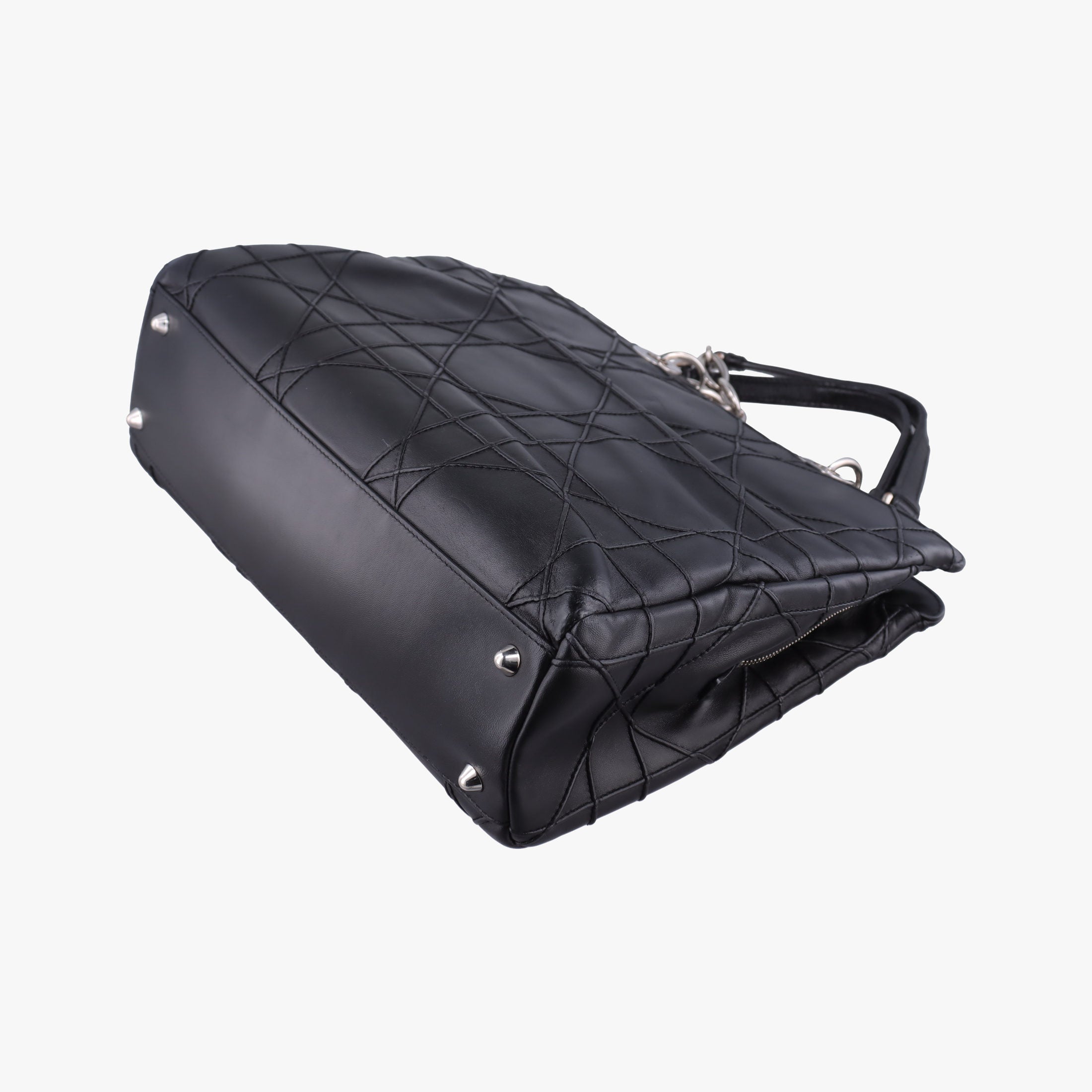 Cannage Soft Shopping Black lambskin 17-BO-0174ディオールソフト ブラック ラムスキン 17-BO-0174