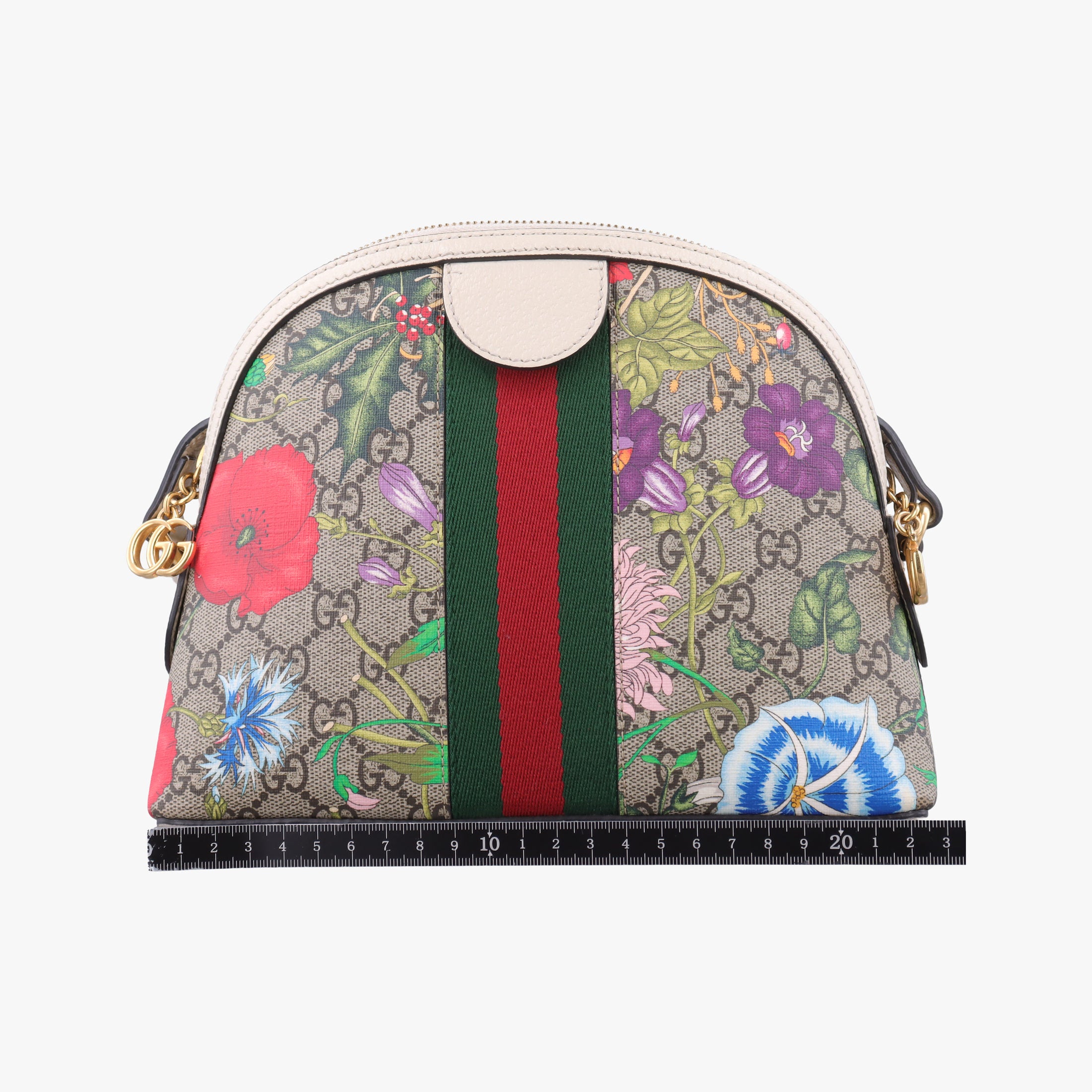 Ophidia beige×multi PVC coated canvas×Leather 499621 D030343691オフィディア ベージュ×マルチ PVCコーティングキャンバス×レザー 499621 D030343691