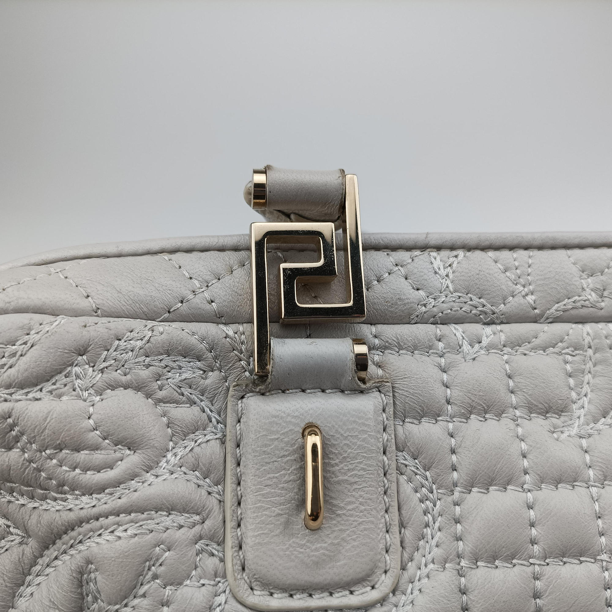 Vanitas Studded Grey Leather ヴァニタス スタッズ グレー レザー