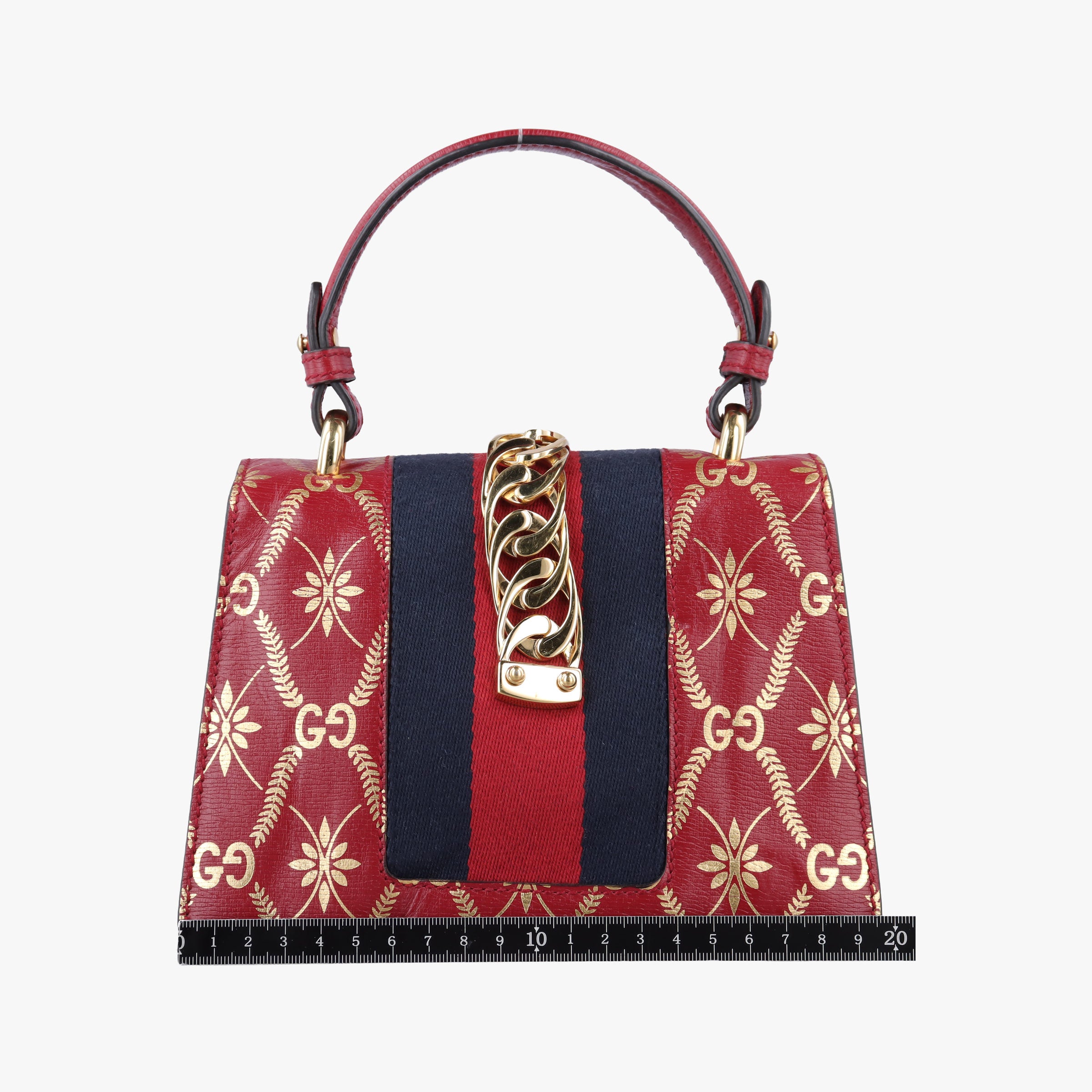 Sylvie red×Multicolour Leather 470270 I032590880シルヴィ レッド×マルチカラー レザー 470270 I032590880