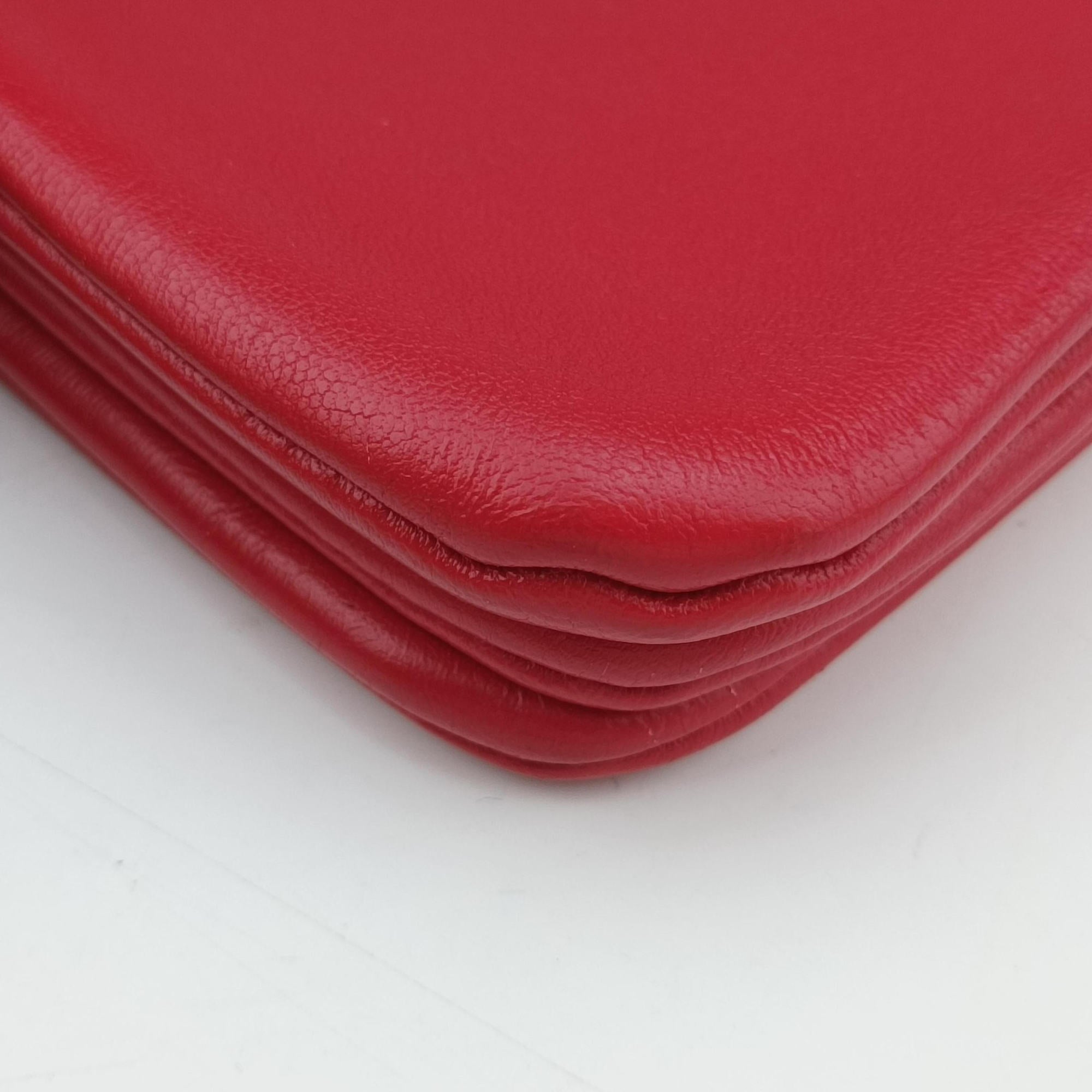 TRIO Red lambskin S-PA-1102トリオ レッド ラムスキン S-PA-1102