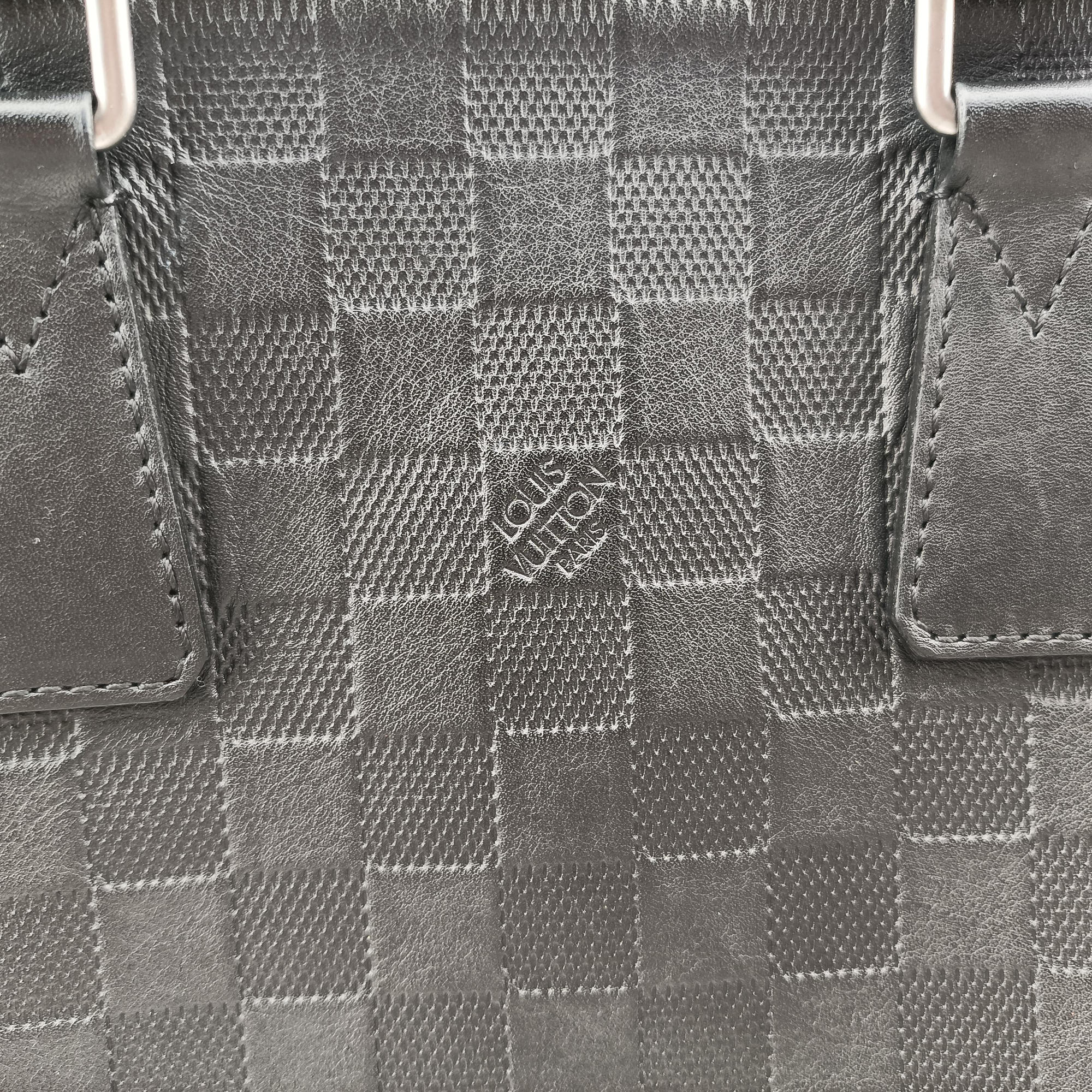 Porte Documents Jour Noir Damier Graphite N48224 CA3163ポルトドキュマン ジュール ノワール ダミエ グラフィット N48224 CA3163