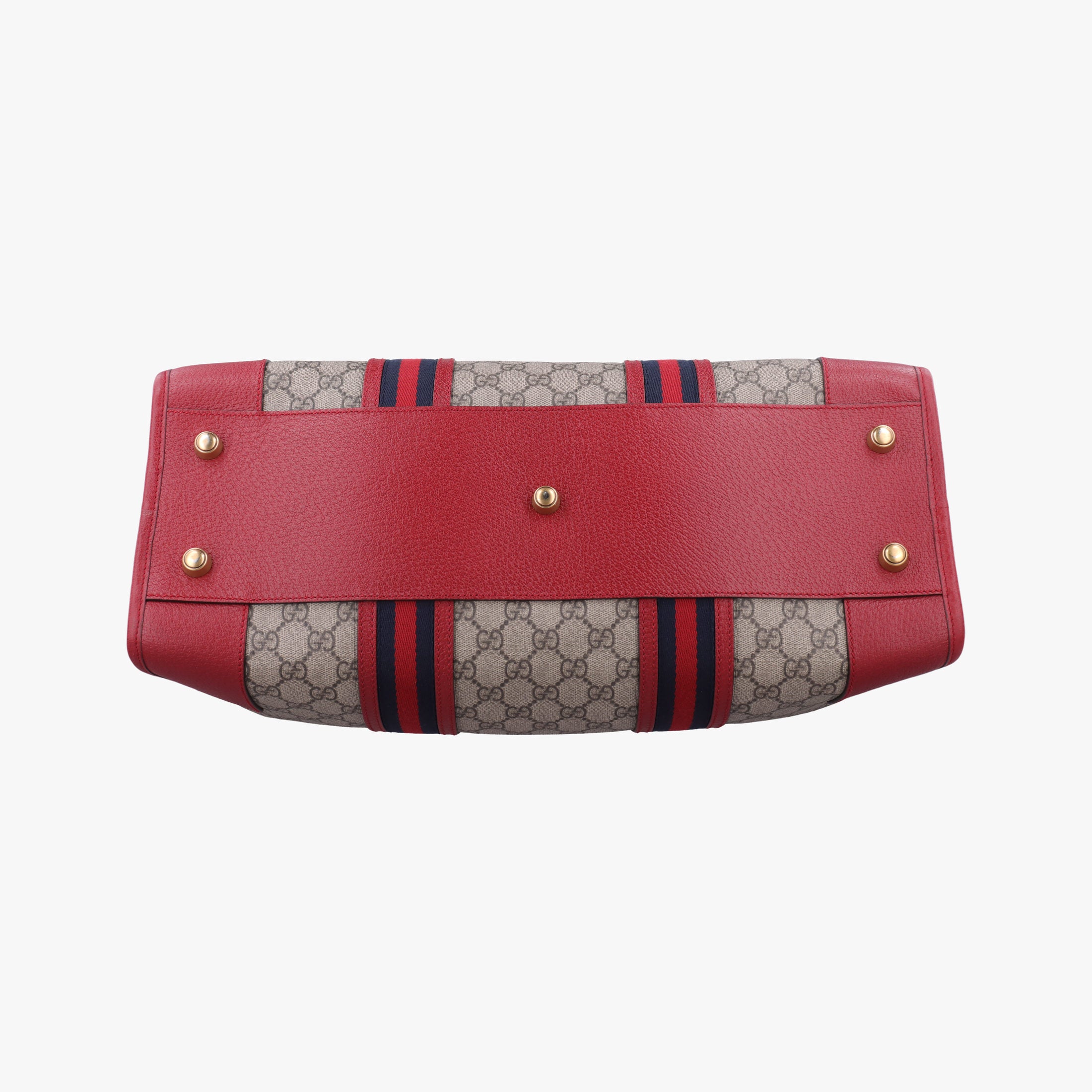 Soft GG Supreme Courrier Duffle Beige × Red PVC coated canvas×Leather 459311 F021128197ソフトGGスプリーム クーリエ ダッフル ベージュ × レッド PVCコーティングキャンバス×レザー 459311 F021128197