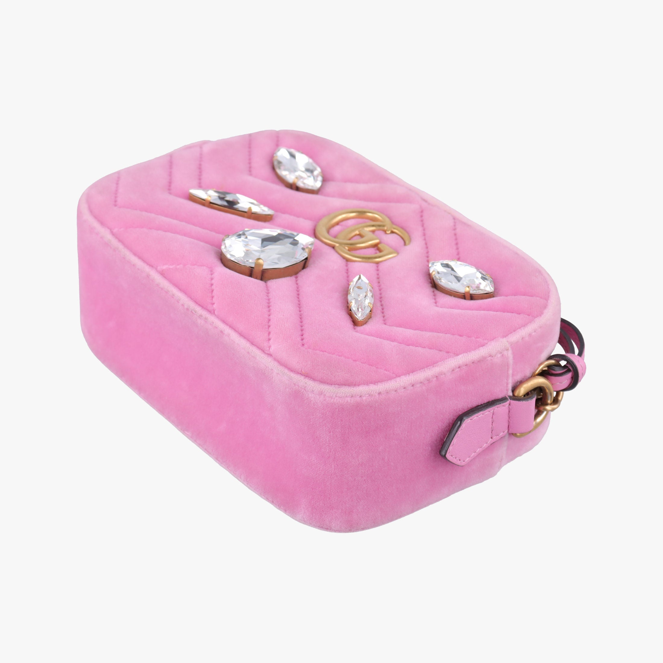 GG Marmont Pink velour 448065 I023189020GGマーモント ピンク ベロア 448065 I023189020