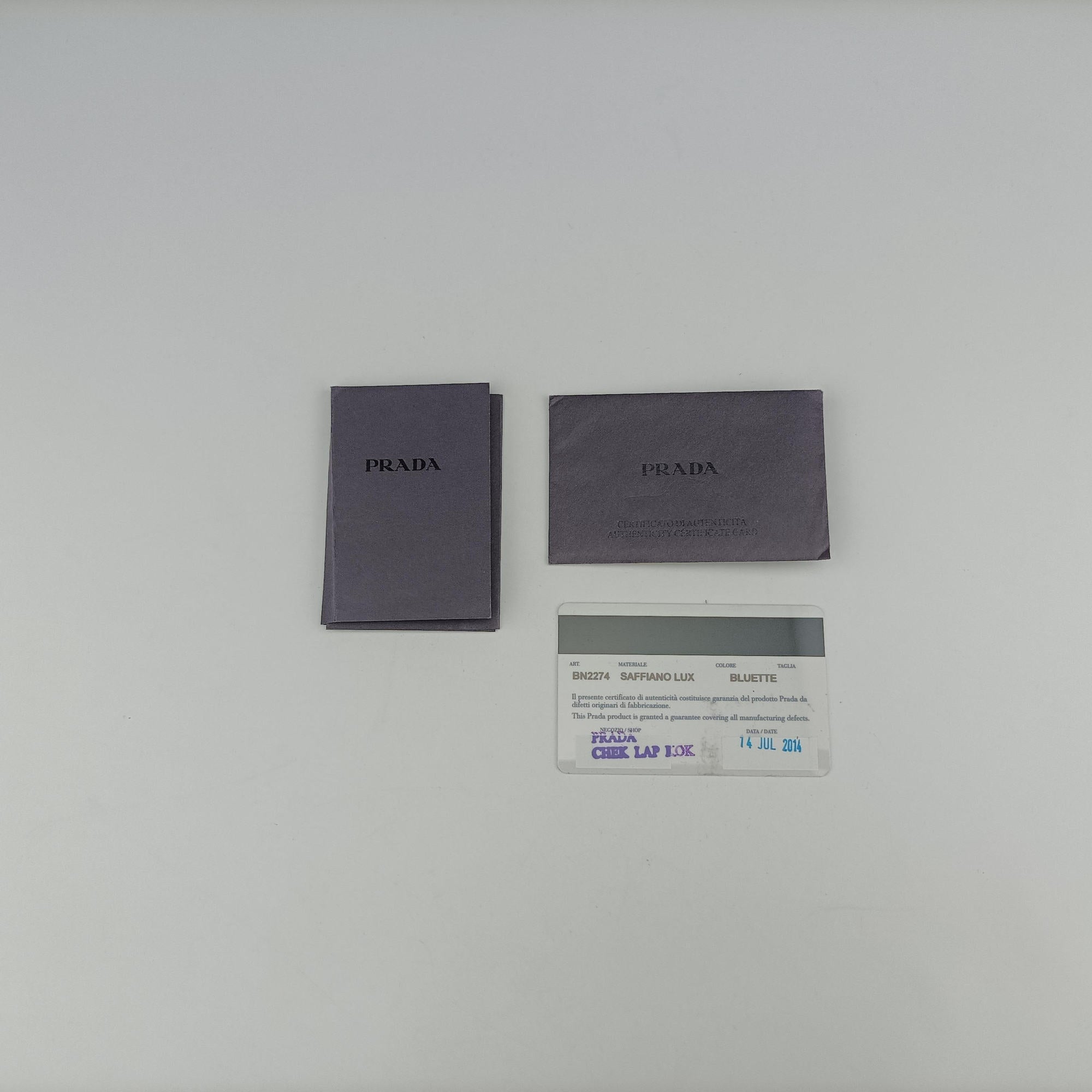 Galleria Blue SAFFIANO Leather BN2274 14/Dガレリア ブルー サフィアーノレザー BN2274 14/D