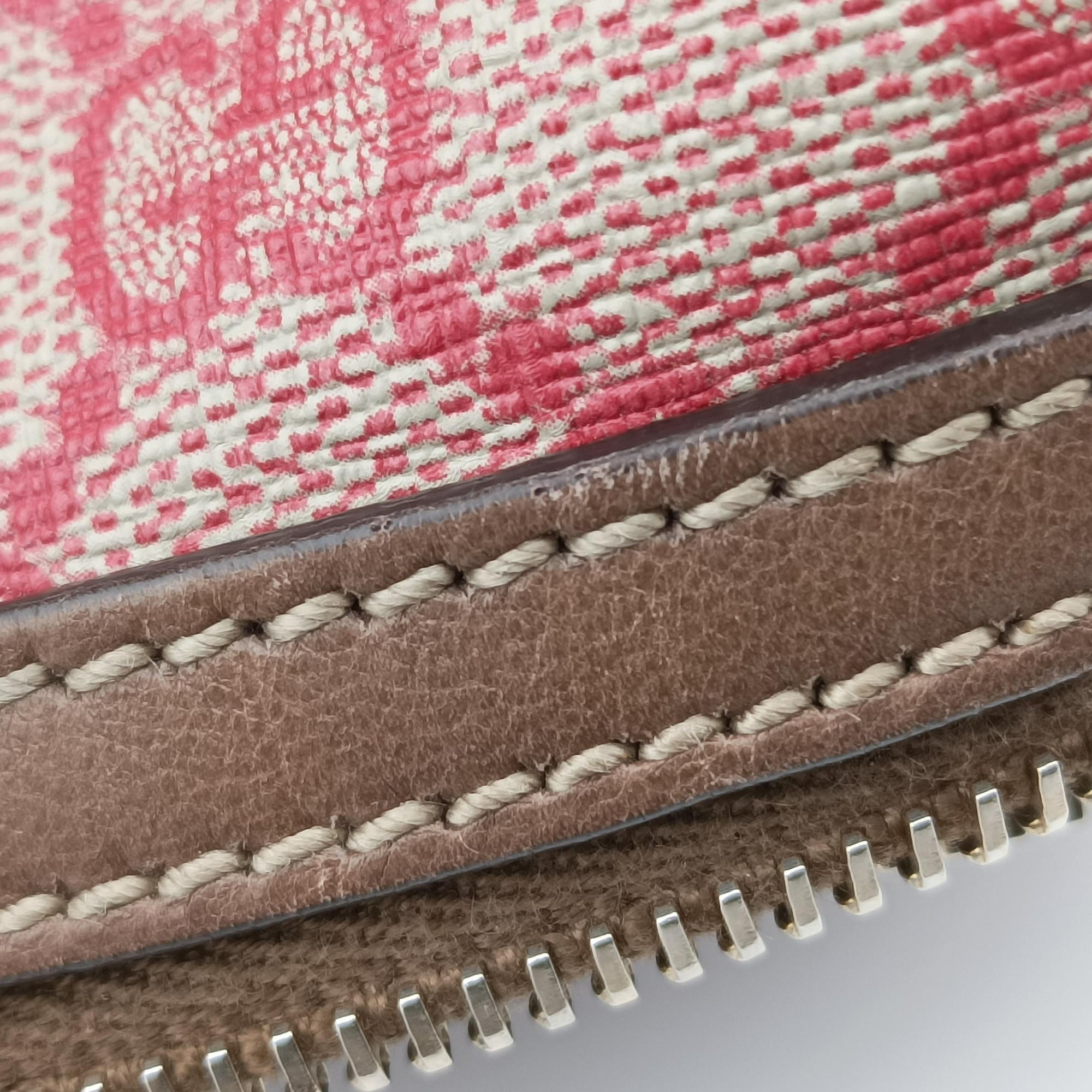 Microguccissima Joy Red×Brown Coated canvas×Leather 322231 I014381574マイクログッチシマ レッド×ブラウン コーティングキャンバスx レザー 322231 I014381574