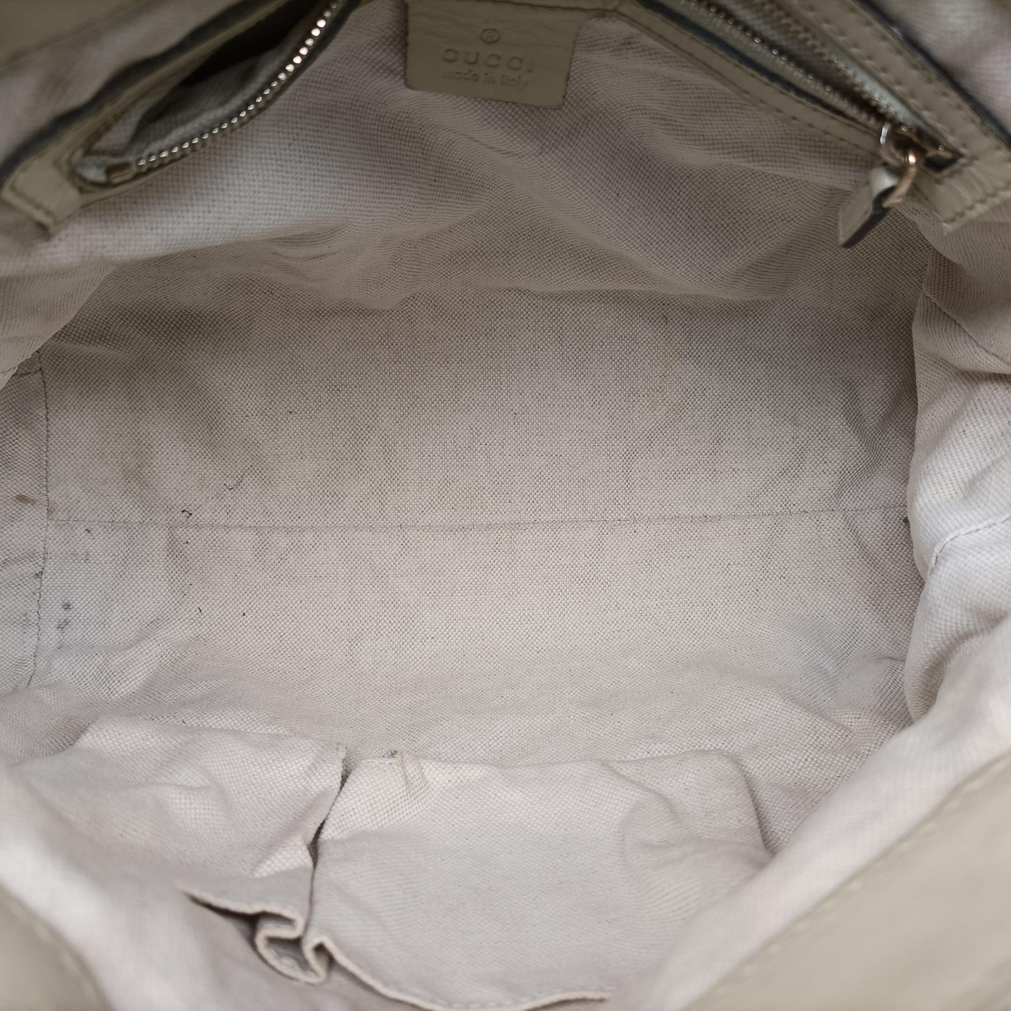 Mayfair Bow Tote beige x White Canvas × Leather 257349 C9366033メイフェア ボウ トート ベージュ×ホワイト キャンバス×レザー 257349 C9366033