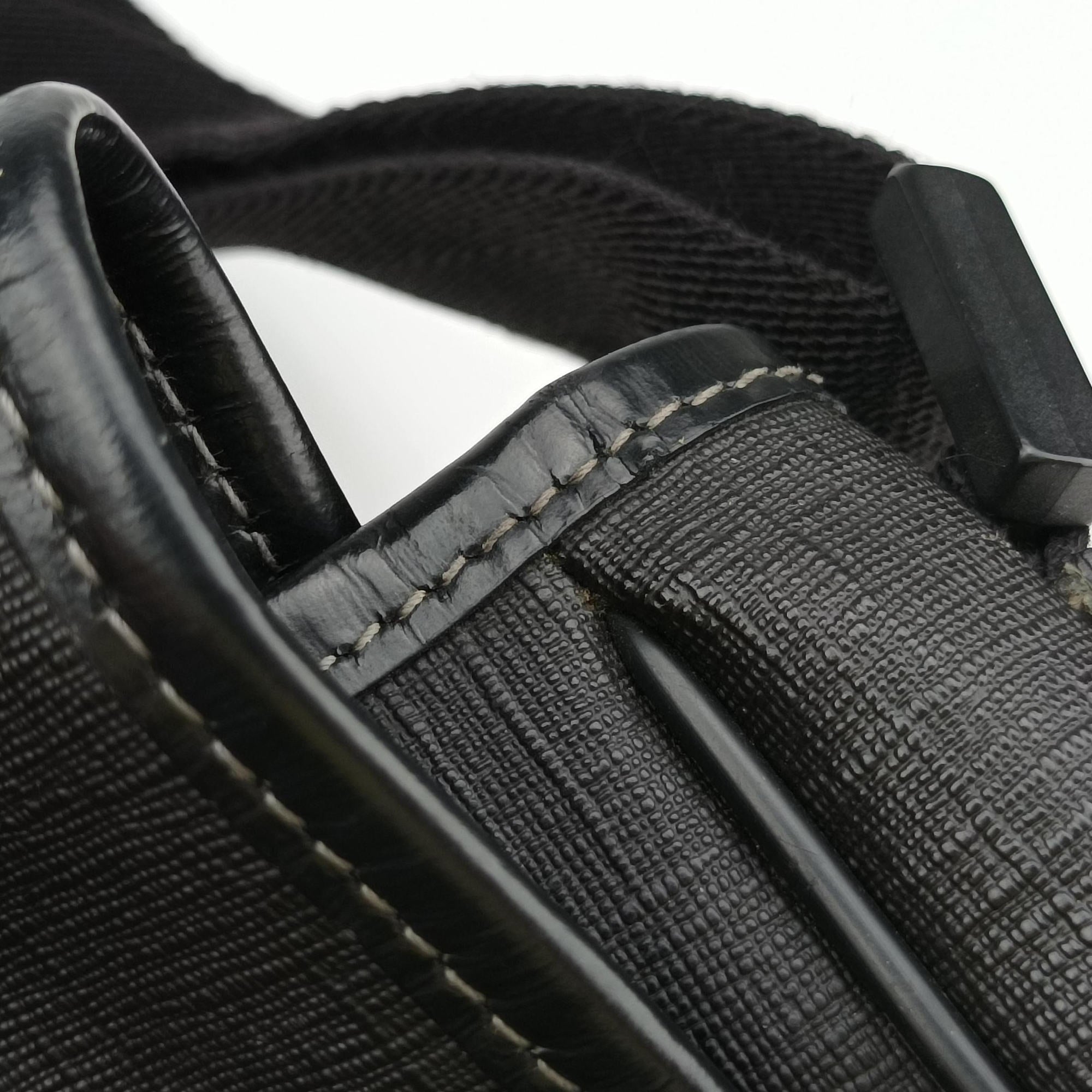 Interlocking G Messenger Black PVC coated canvas 223661 D8872325インターロッキングGメッセンジャー ブラック PVCコーティングキャンバス 223661 D8872325
