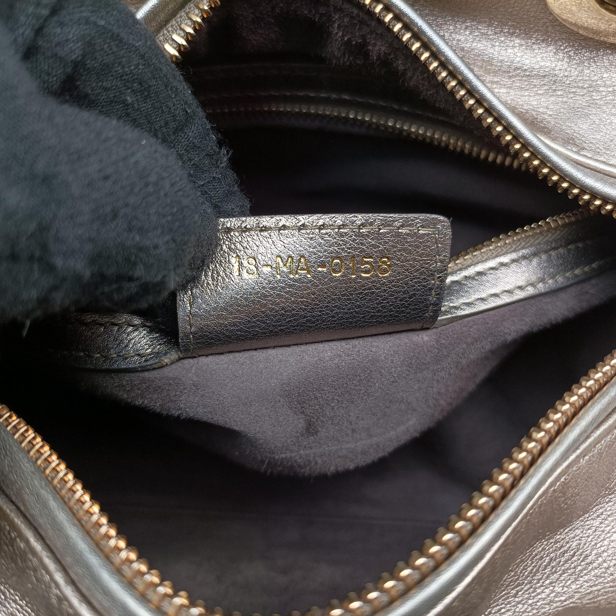 Lady Dior Gold lambskin 18-MA-0158レディディオール ゴールド系 ラムスキン 18-MA-0158