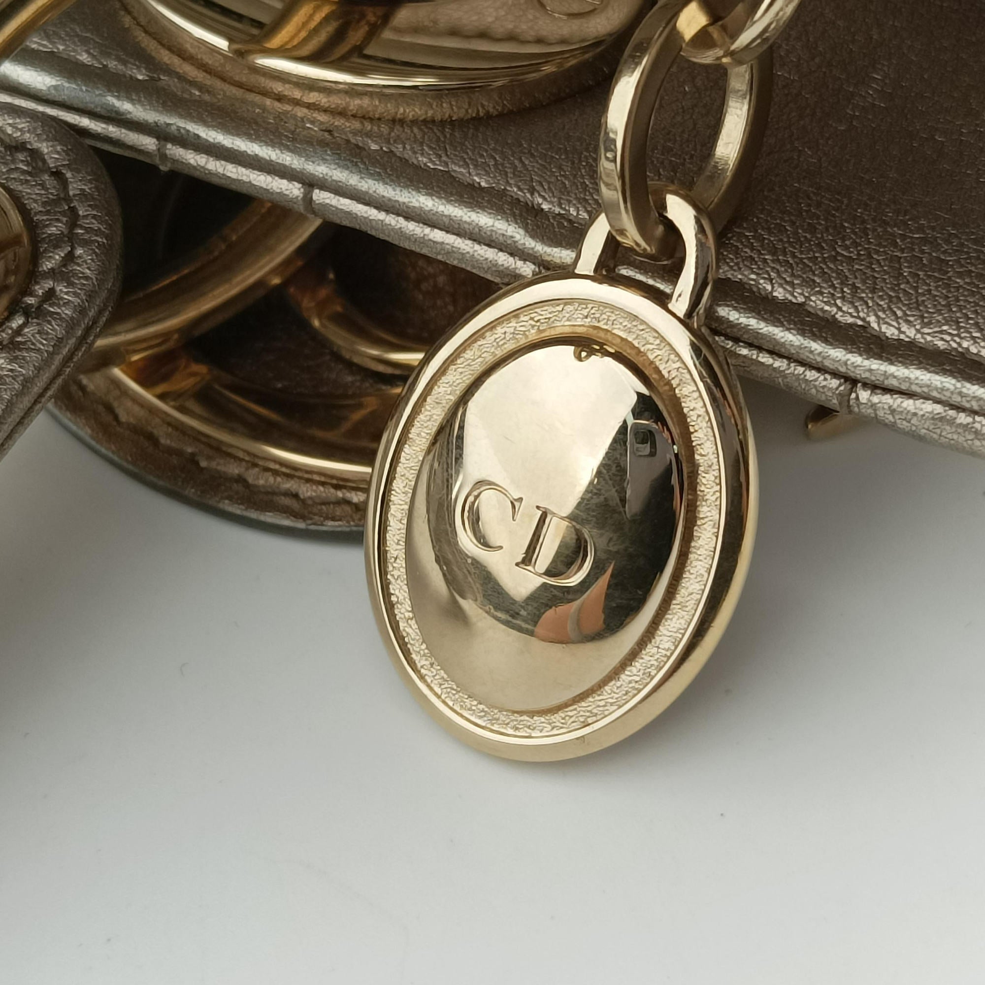 Lady Dior Gold lambskin 18-MA-0158レディディオール ゴールド系 ラムスキン 18-MA-0158