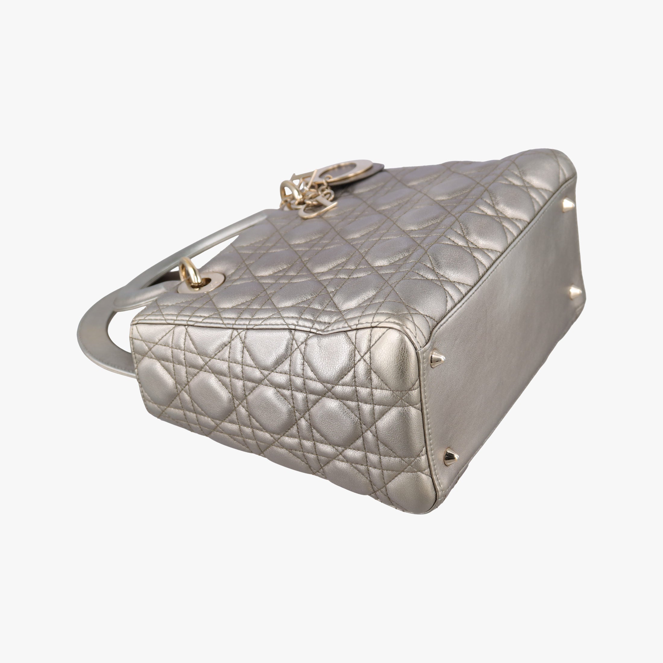 Lady Dior Gold lambskin 18-MA-0158レディディオール ゴールド系 ラムスキン 18-MA-0158