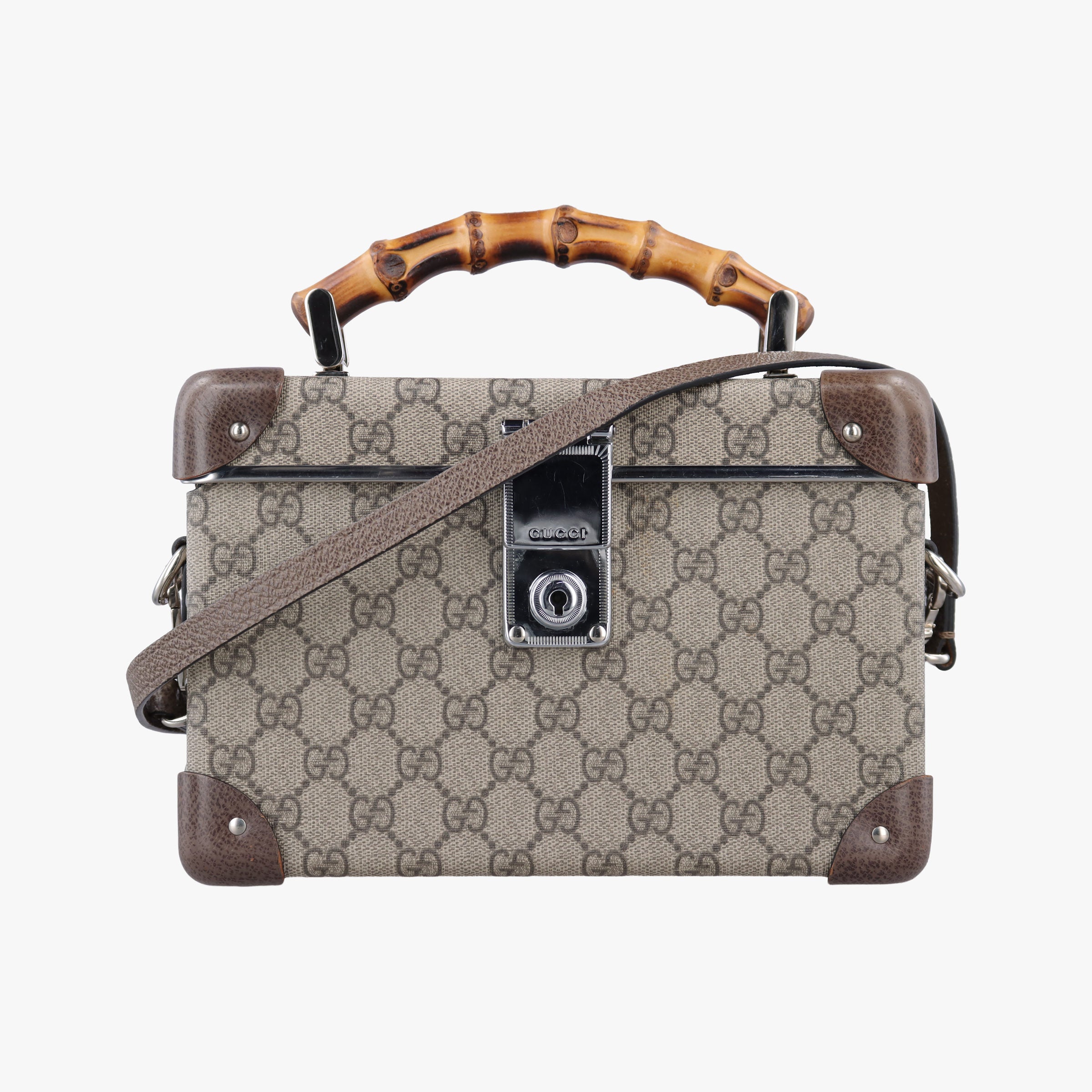 GG supreme Globe-Trotter Brown PVC coated canvas×Leather 533623 GGスプリーム グローブトロッター ブラウン PVCコーティングキャンバス×レザー 533623