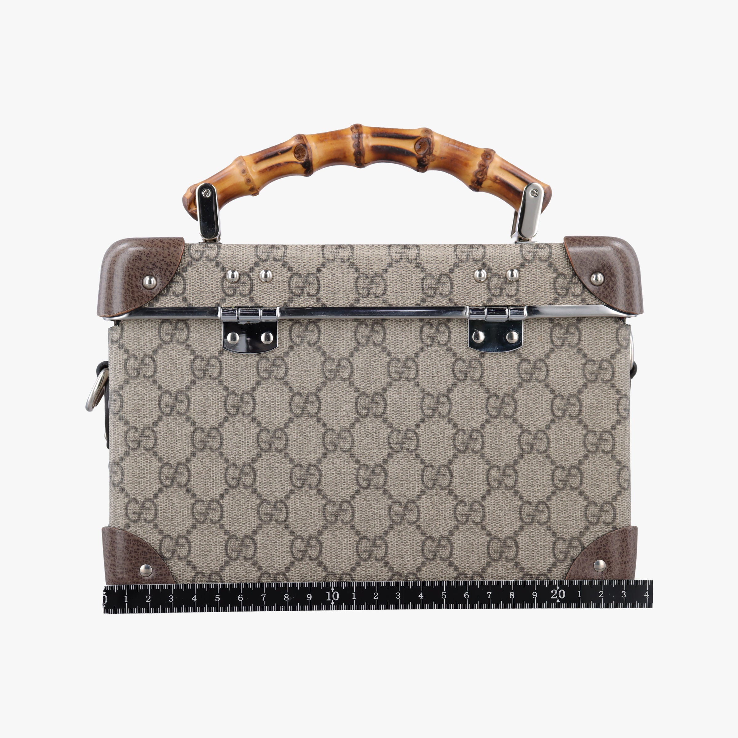 GG supreme Globe-Trotter Brown PVC coated canvas×Leather 533623 GGスプリーム グローブトロッター ブラウン PVCコーティングキャンバス×レザー 533623