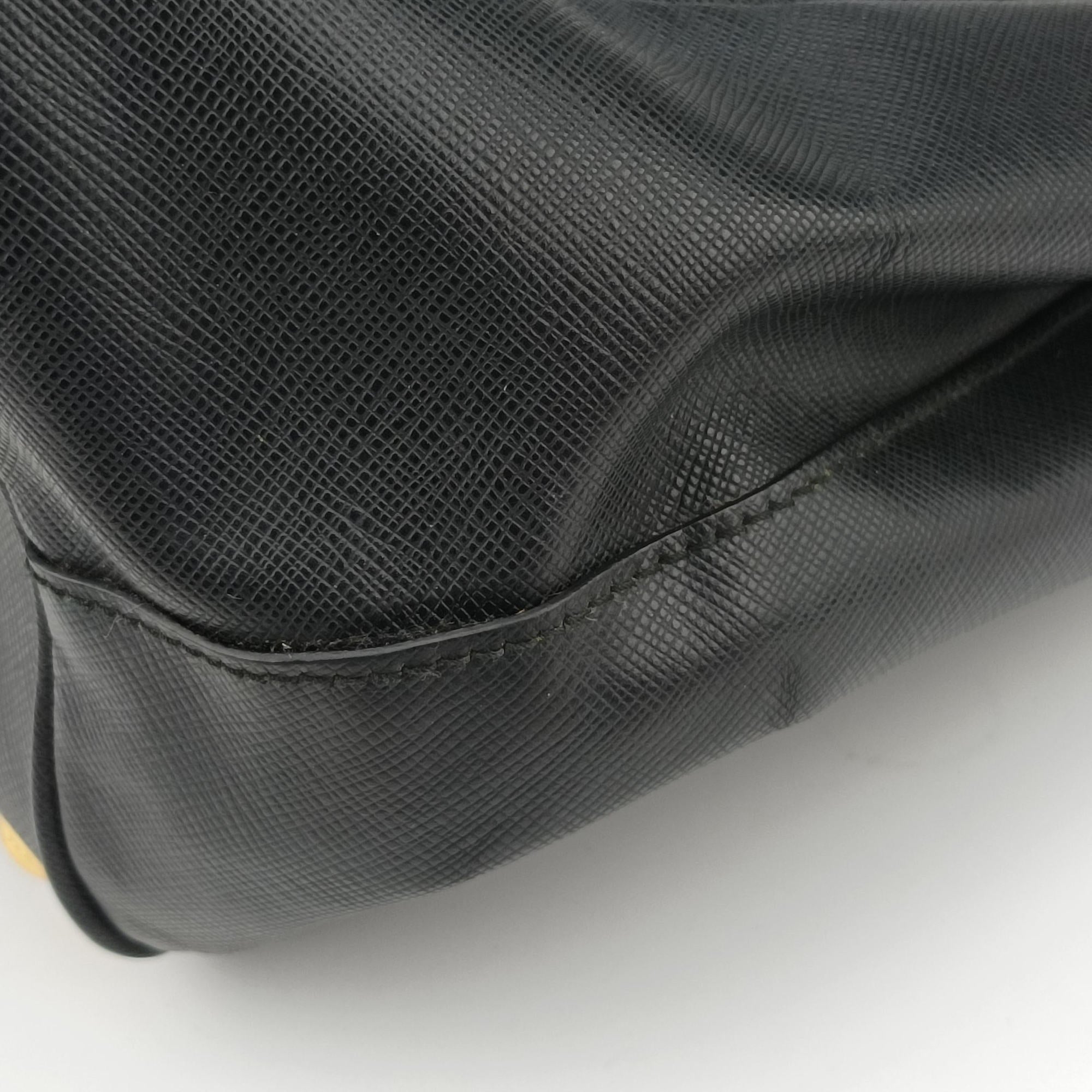 Galleria Black SAFFIANO Leather 1BA274 7/R 165ガレリア ブラック サフィアーノレザー 1BA274 7/R 165