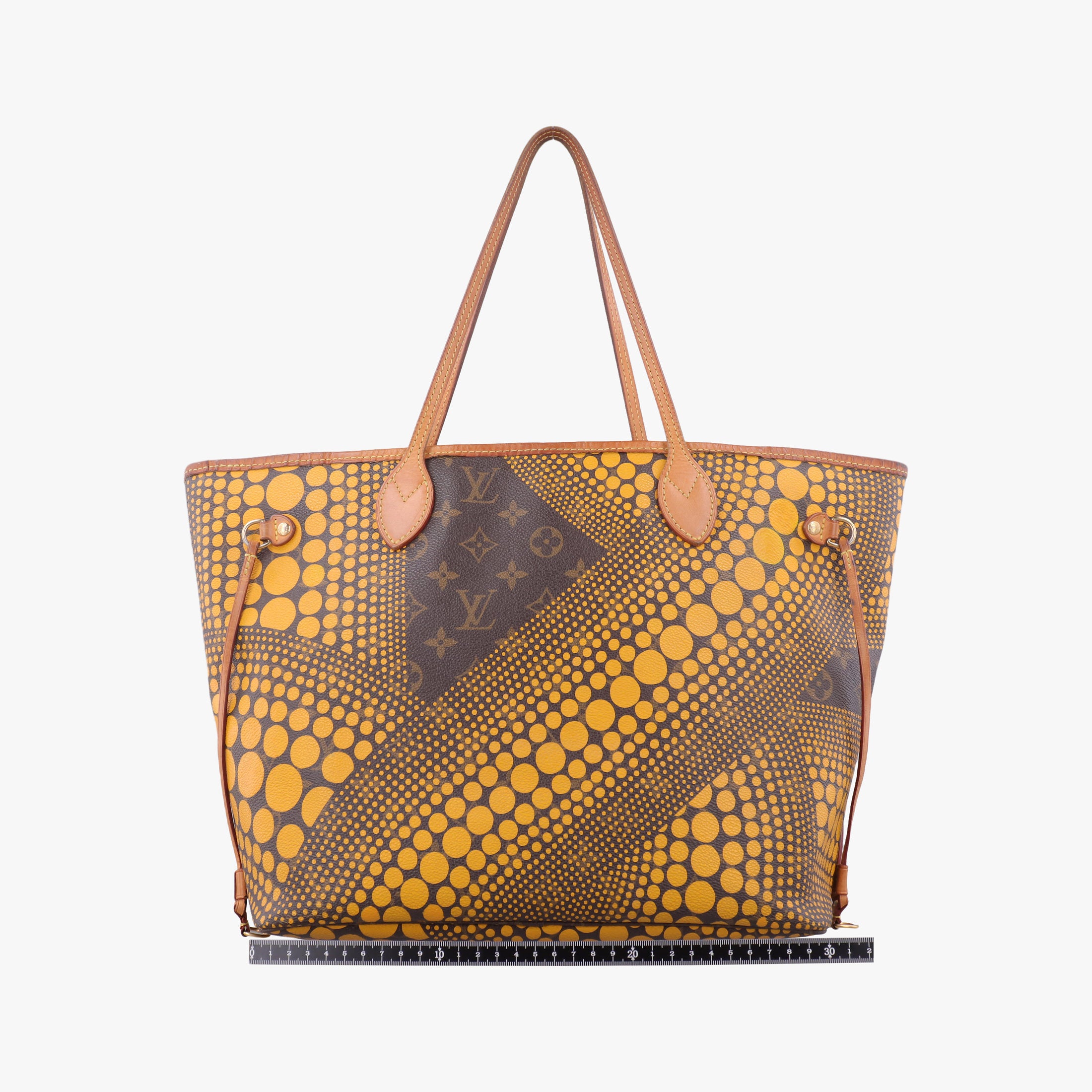 Neverfull MM MARRON × JAUNE Monogram Wave Dot Canvas M40685 TJ3152ネヴァーフルMM マロン × ジョーヌ モノグラム ウェーブ ドットキャンバス M40685 TJ3152