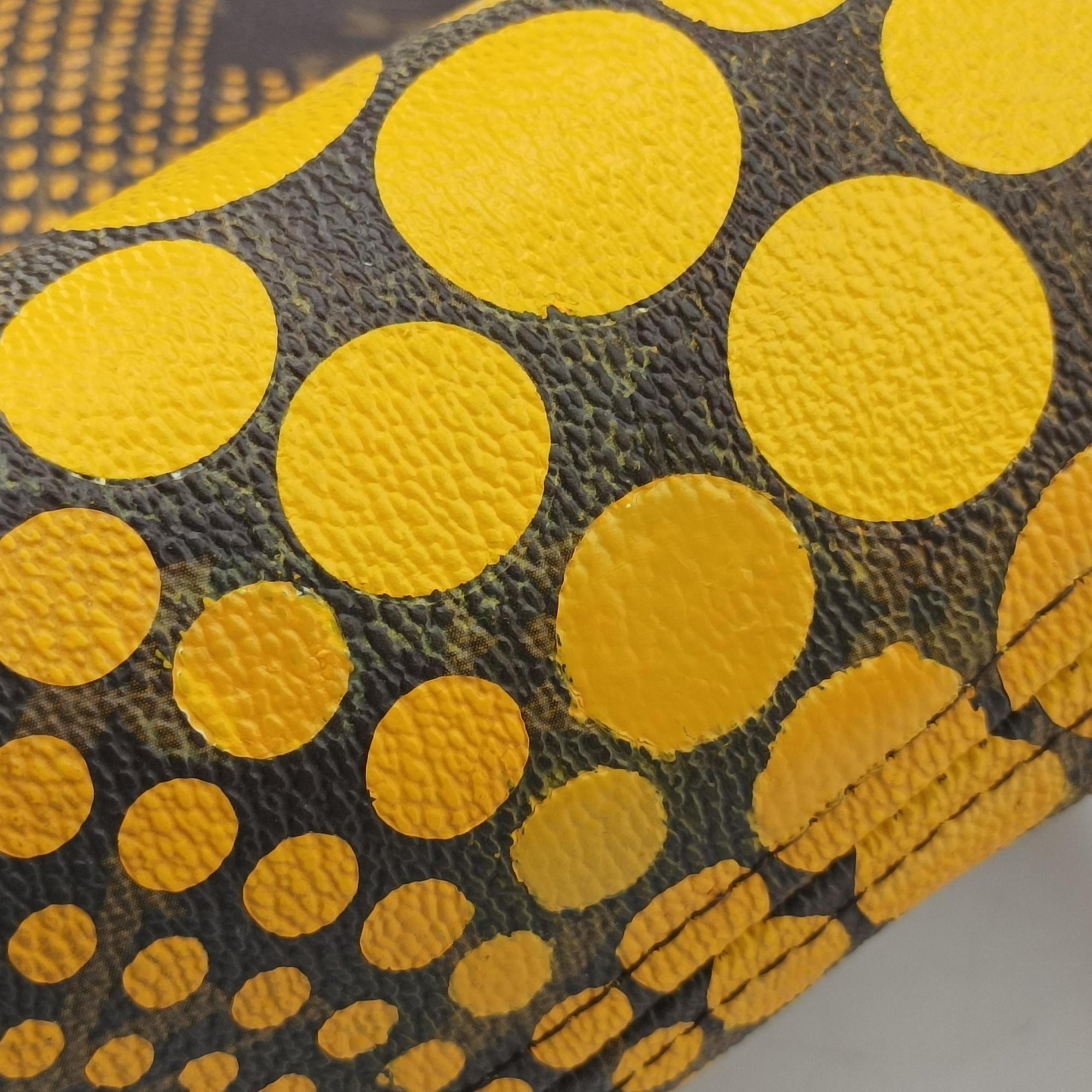 Neverfull MM MARRON × JAUNE Monogram Wave Dot Canvas M40685 TJ3152ネヴァーフルMM マロン × ジョーヌ モノグラム ウェーブ ドットキャンバス M40685 TJ3152