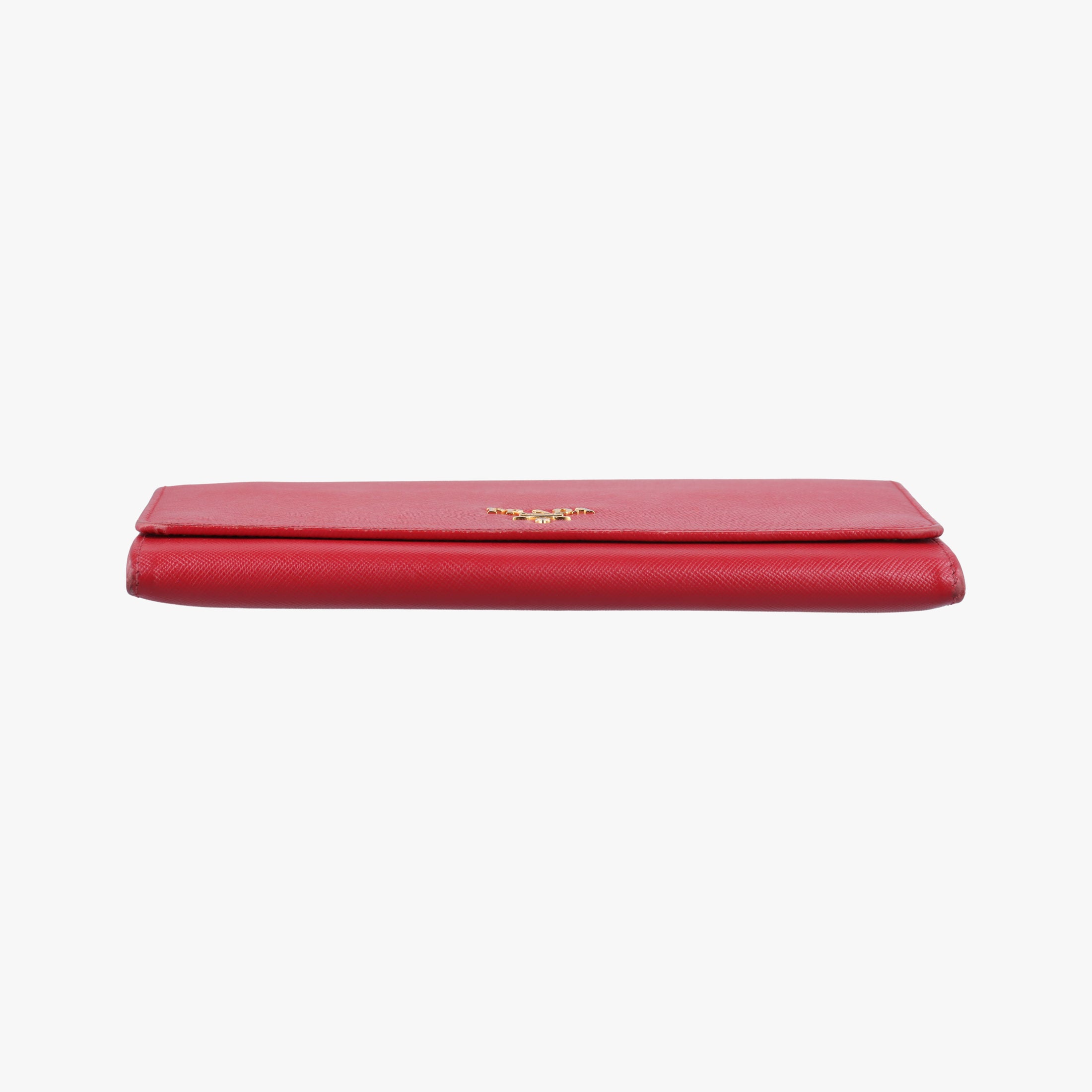Metal Wallet on Chain Cornflower Clutch Red Saffiano Leather 1MT290 181メタル ウォレット オン チェーン コーンフラワー クラッチ レッド サフィアーノレザー 1MT290 181