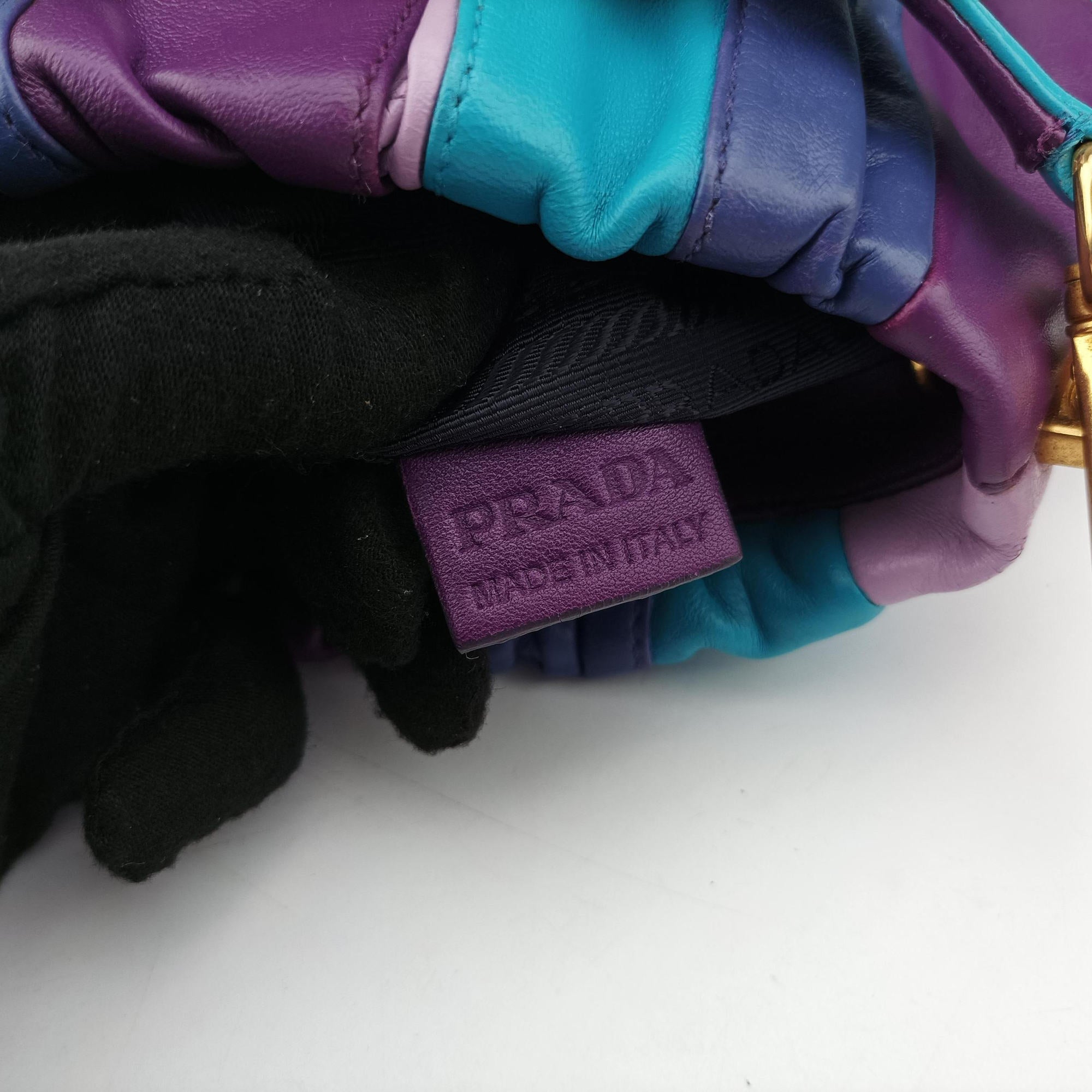 Trembled Blossoms Multicolor Purple × Blue Nappa Leather BN1680 129トレンブルド ブロッサムズ マルチカラー パープル×ブルー ナッパレザー BN1680 129