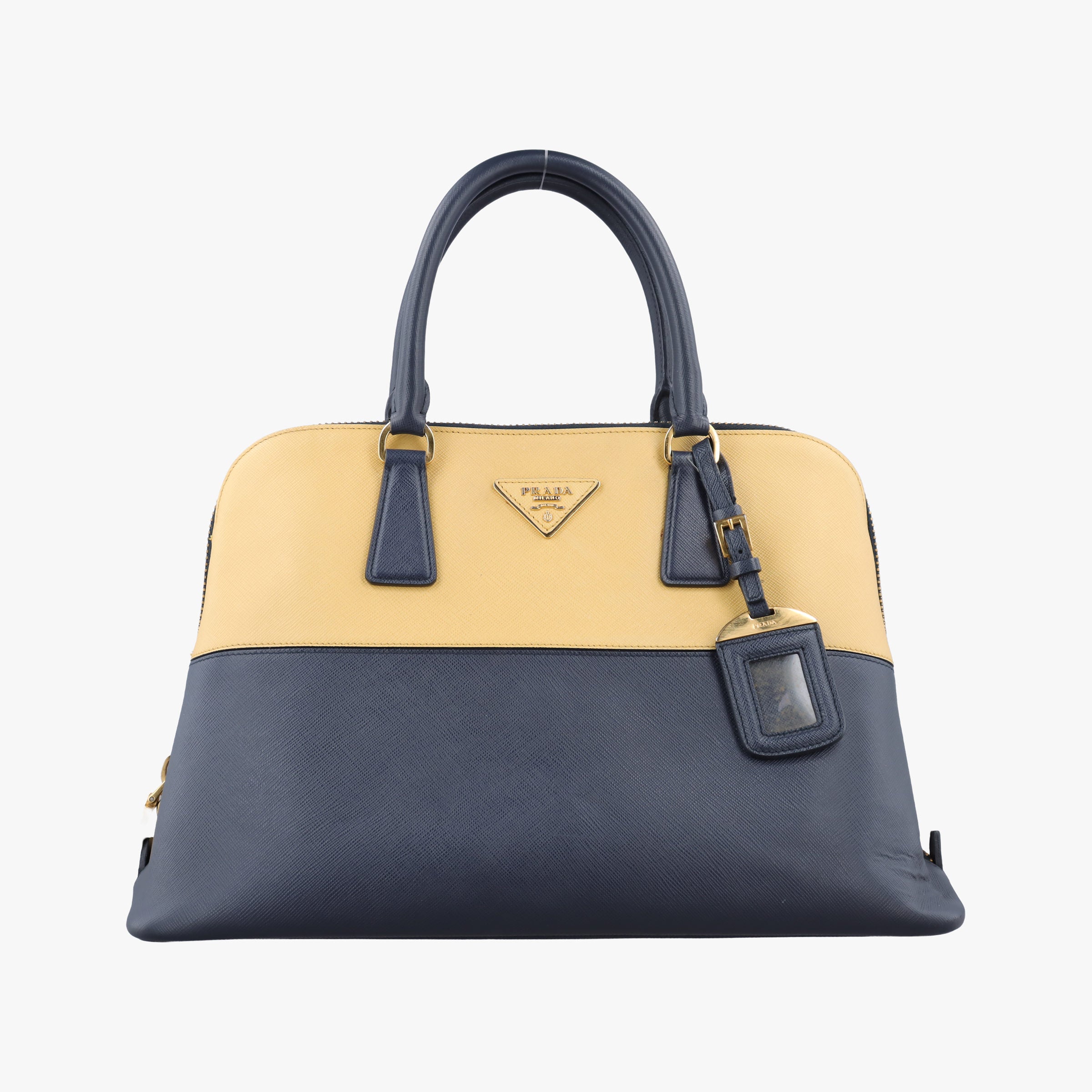 Promenade Navy x yellow SAFFIANO Leather BL836T 7 Bプロムナード ネービーxイェロー サフィアーノレザー BL836T 7 B