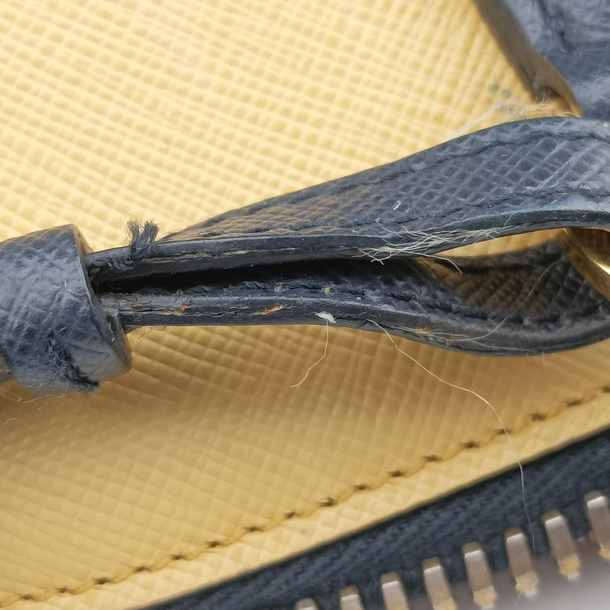 Promenade Navy x yellow SAFFIANO Leather BL836T 7 Bプロムナード ネービーxイェロー サフィアーノレザー BL836T 7 B