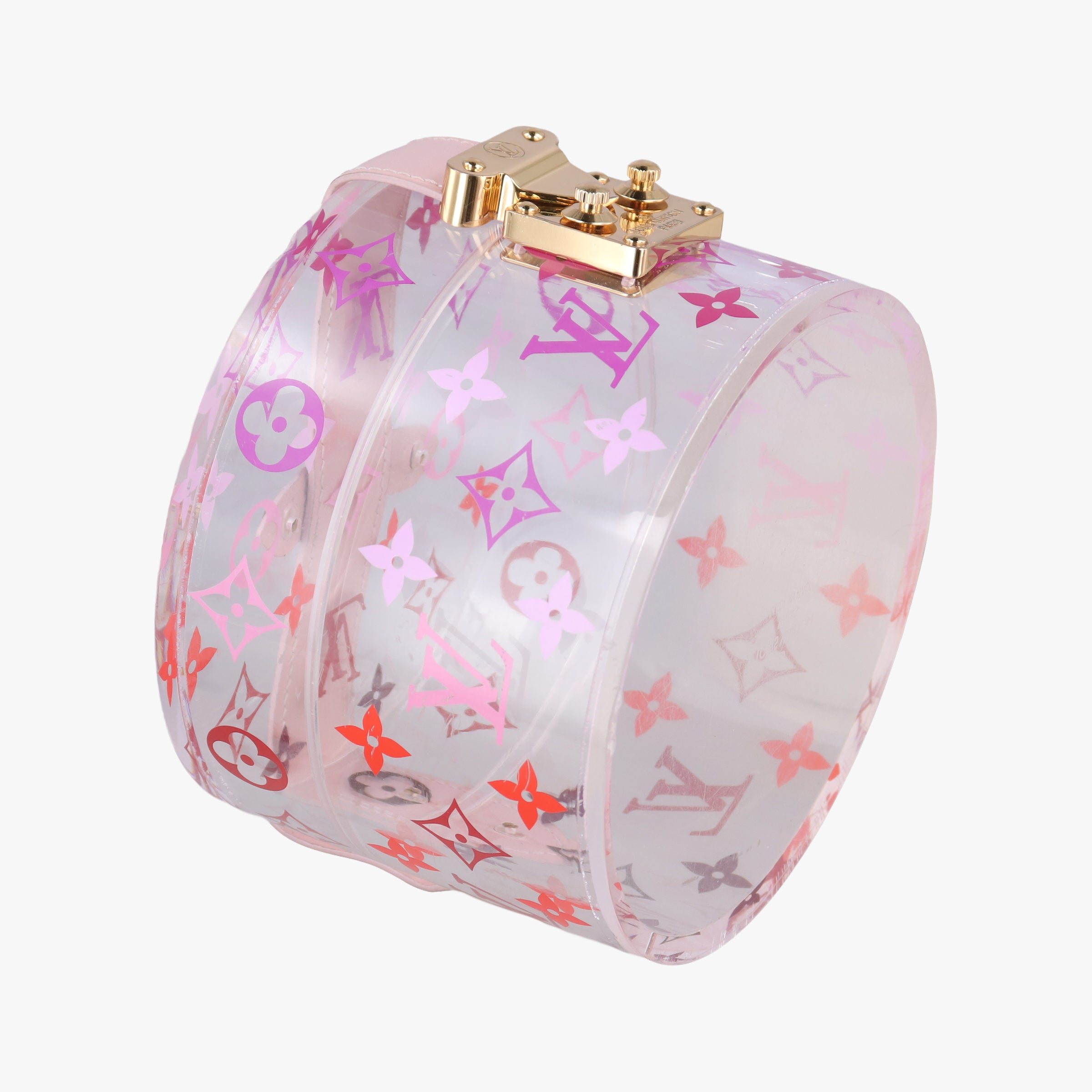 Boite Scott Trunk Jewelry Makeup Box Pink×multicolor Plexiglass GI0362 GI0362 DI0159ボワット スコット トランク ジュエリー メイクボックス ピンク×マルチカラー プレキシガラス GI0362 GI0362 DI0159