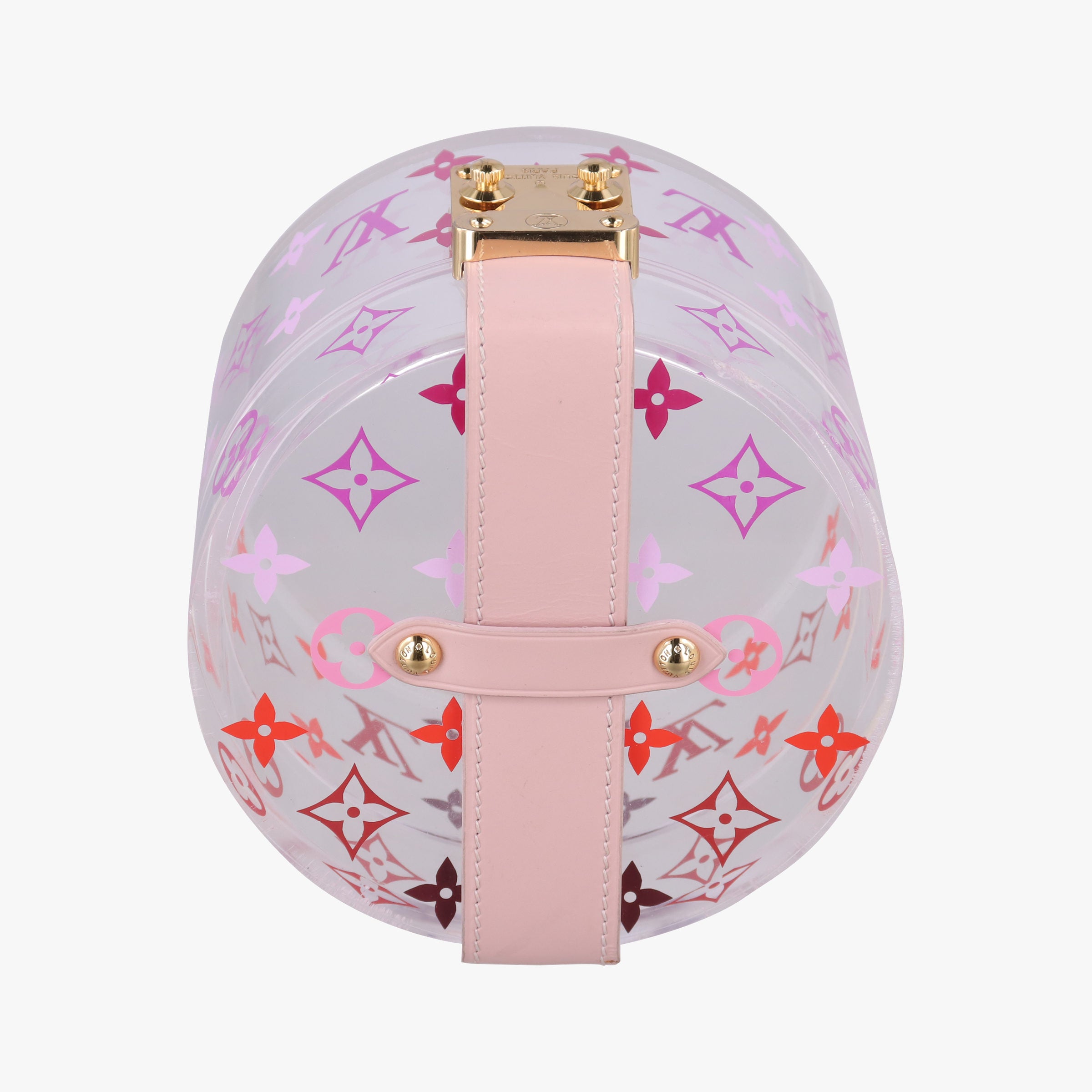 Boite Scott Trunk Jewelry Makeup Box Pink×multicolor Plexiglass GI0362 GI0362 DI0159ボワット スコット トランク ジュエリー メイクボックス ピンク×マルチカラー プレキシガラス GI0362 GI0362 DI0159