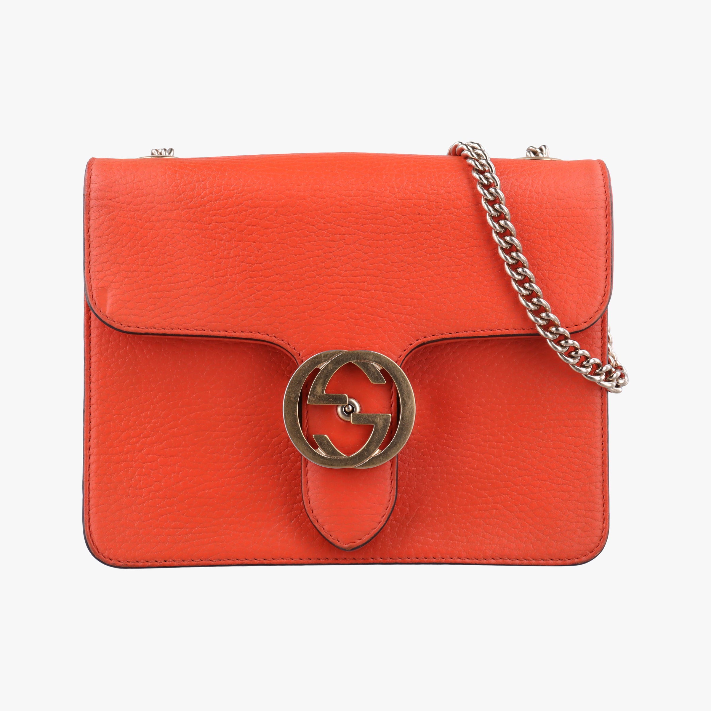 Interlocking G Orange Leather 510304 F027085672インターロッキングG オレンジ レザー 510304 F027085672