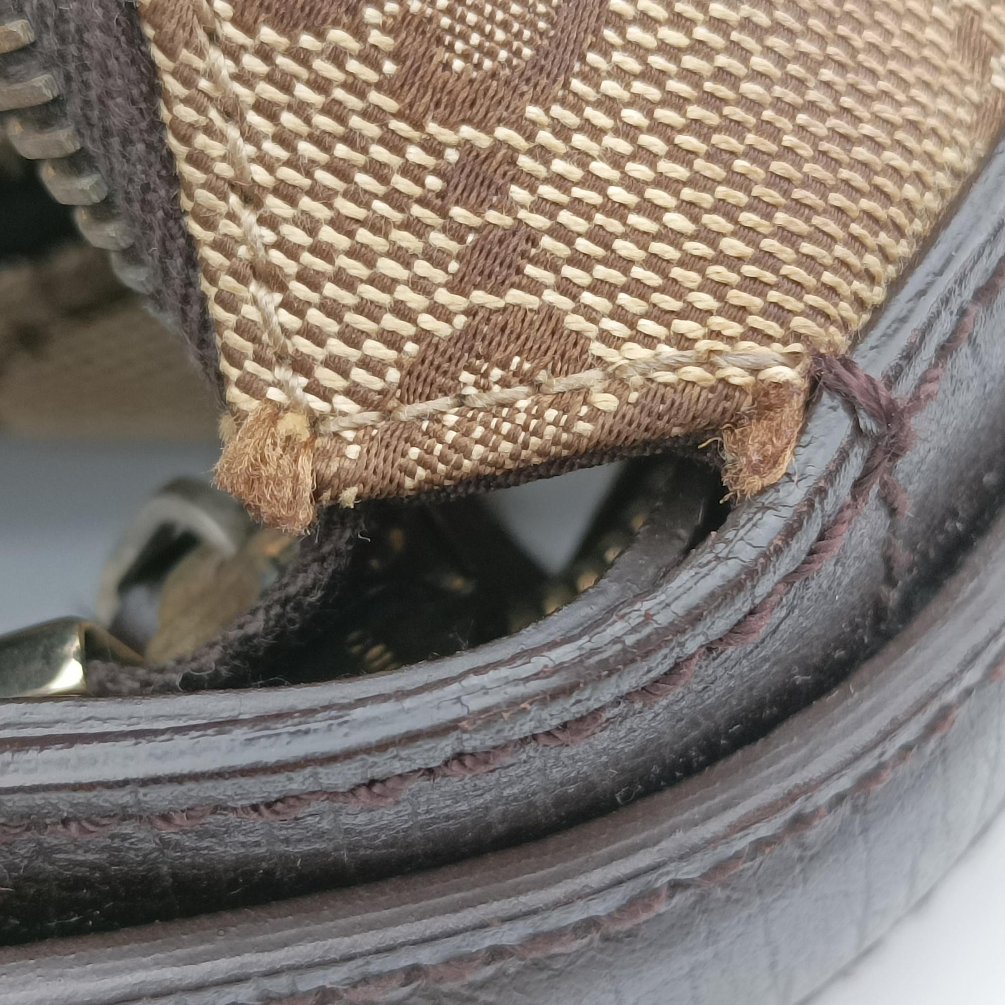 horsebit hobo Brown canvas 115867 C3055594ホースビット ブラウン キャンバス 115867 C3055594