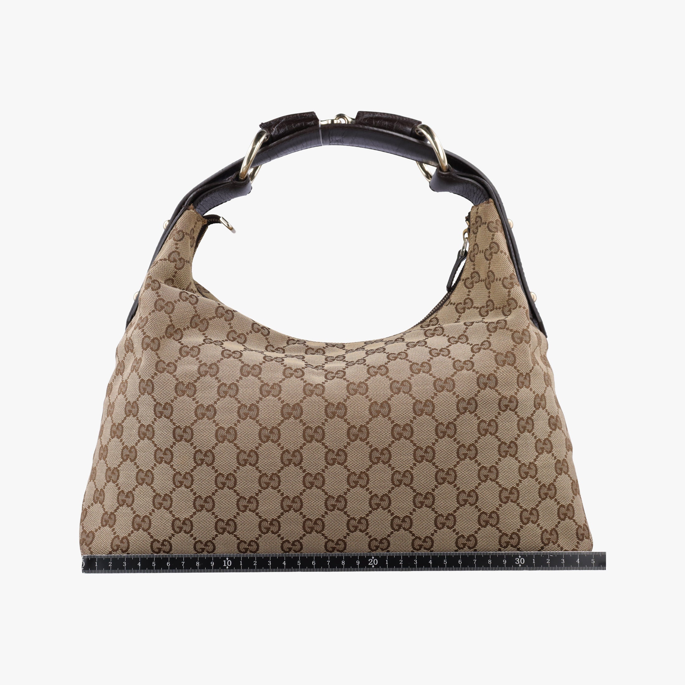 horsebit hobo Brown canvas 115867 C3055594ホースビット ブラウン キャンバス 115867 C3055594