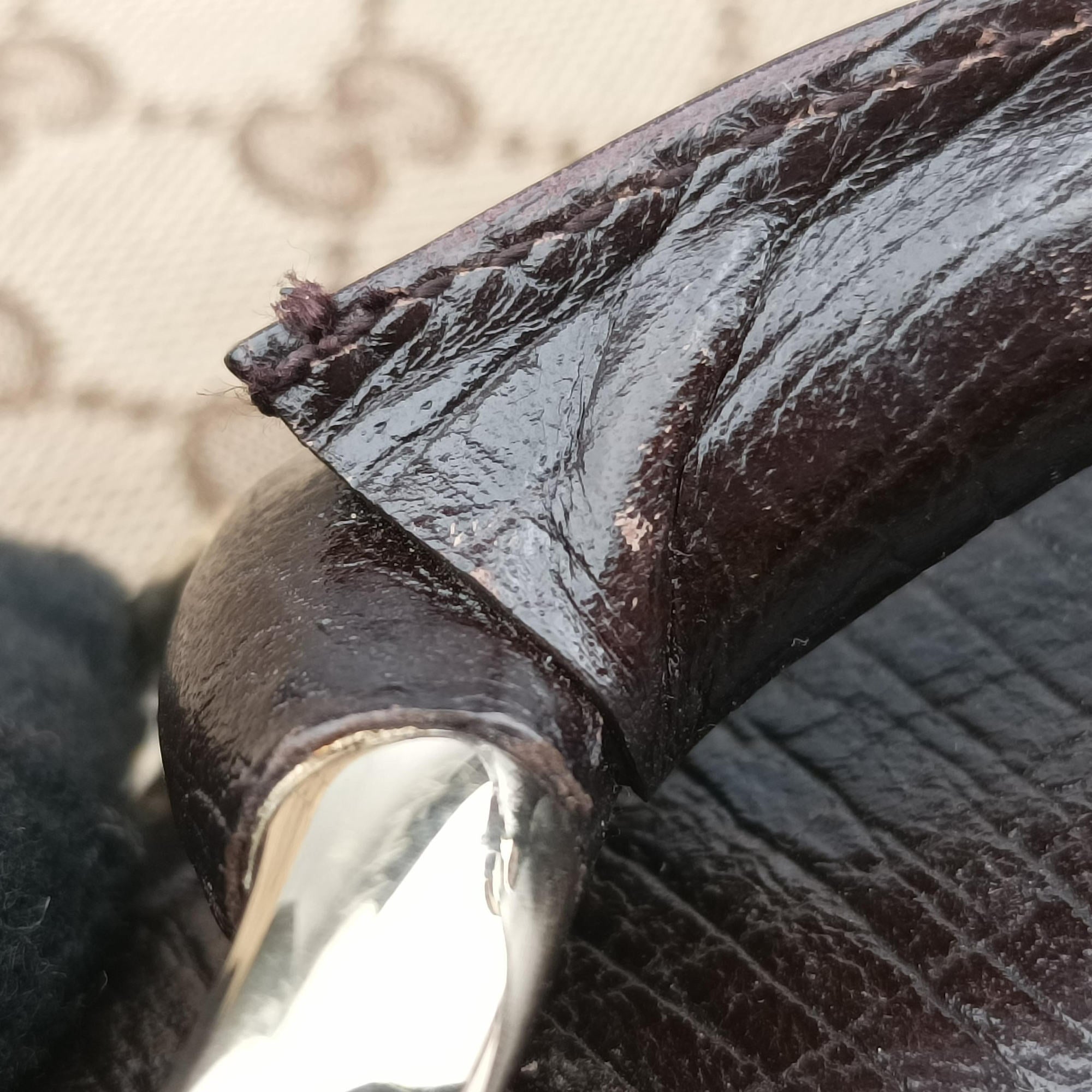 horsebit hobo Brown canvas 115867 C3055594ホースビット ブラウン キャンバス 115867 C3055594