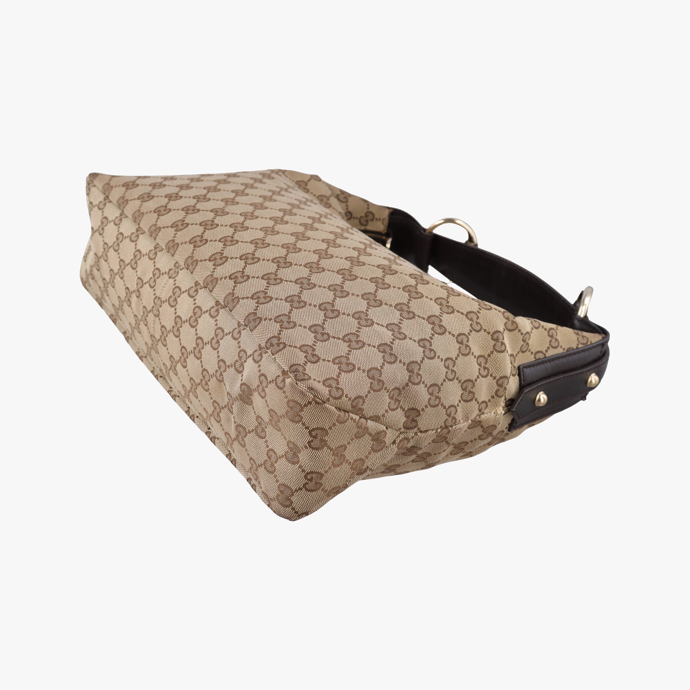 horsebit hobo Brown canvas 115867 C3055594ホースビット ブラウン キャンバス 115867 C3055594