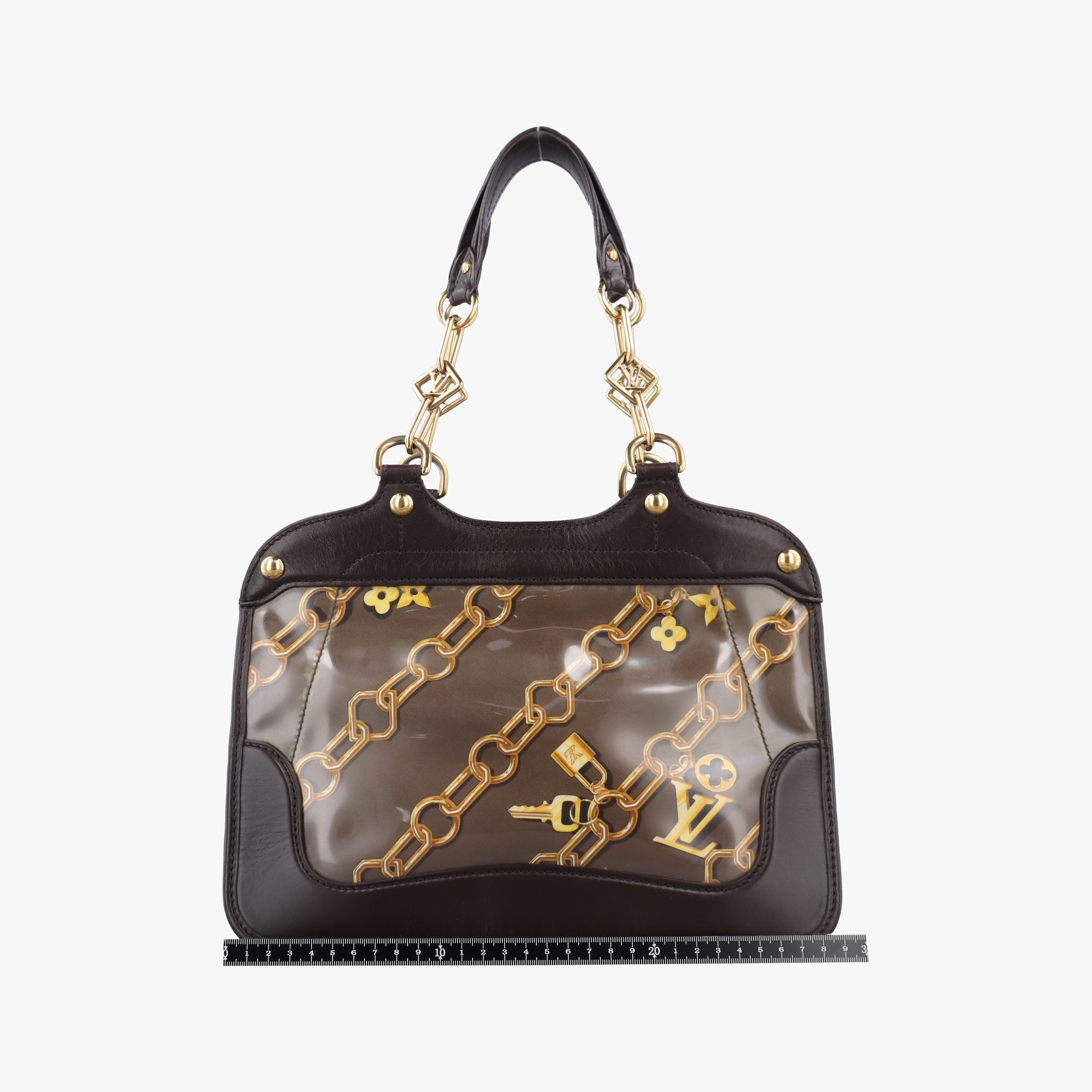 Monogram Charm Cabas Brown x Multicolor Vinyl x Leather M95156 MB0046モノグラム チャーム カバ ブラウン×マルチカラー ビニール×レザー M95156 MB0046