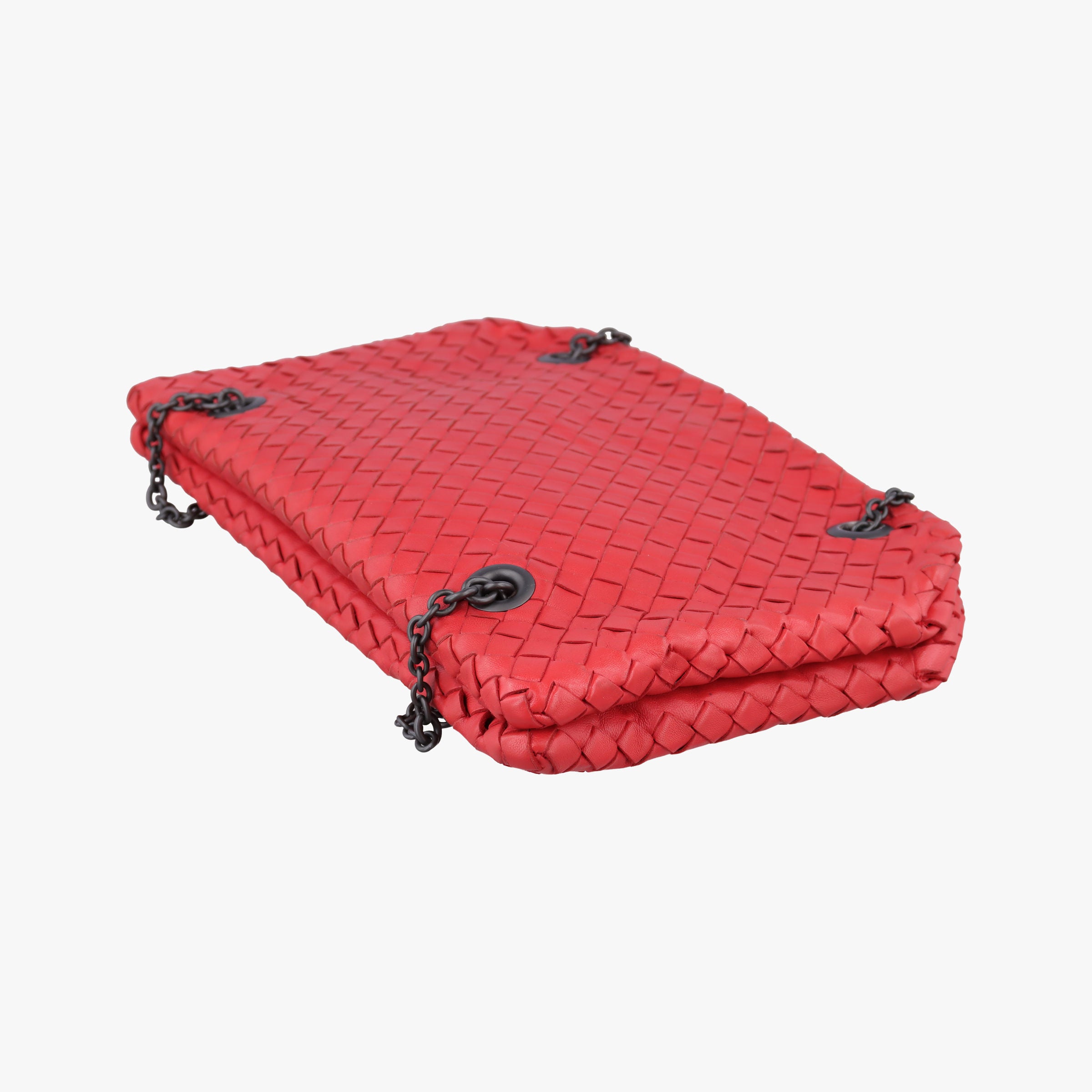 Duo Intrecciato Red lambskin B02932886Nデュオ イントレチャート レッド ラムスキン B02932886N