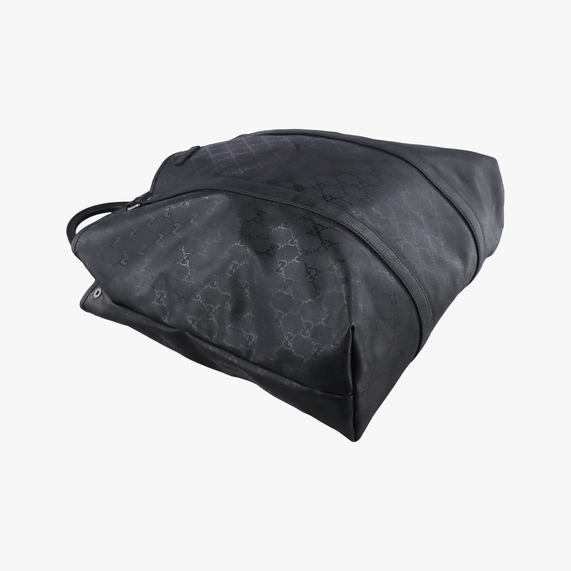 GG Imprime tote Black PVC coated canvas 223668 A8998506GGインプリメトートバッグ ブラック PVCコーティングキャンバス 223668 A8998506
