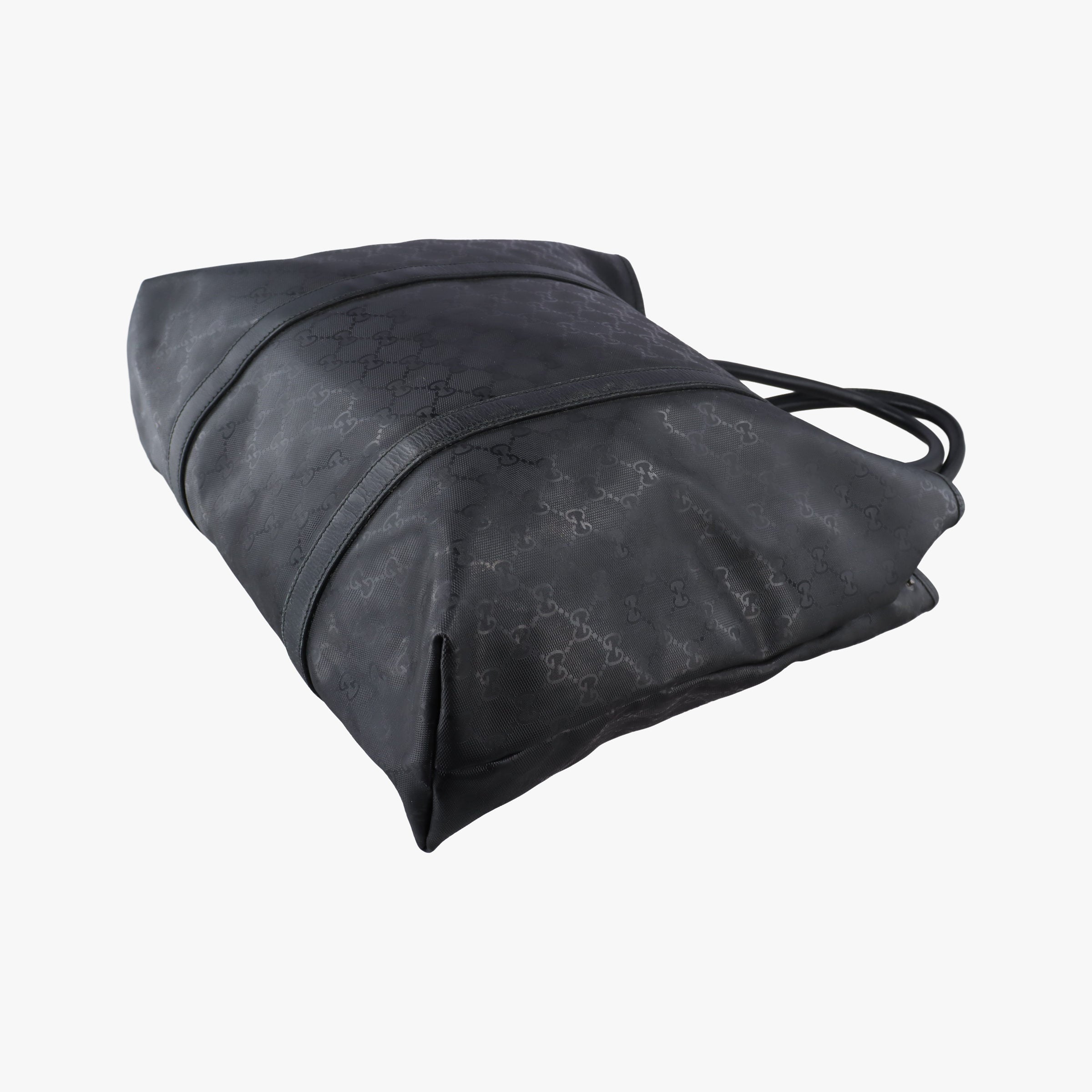 GG Imprime tote Black PVC coated canvas 223668 A8998506GGインプリメトートバッグ ブラック PVCコーティングキャンバス 223668 A8998506