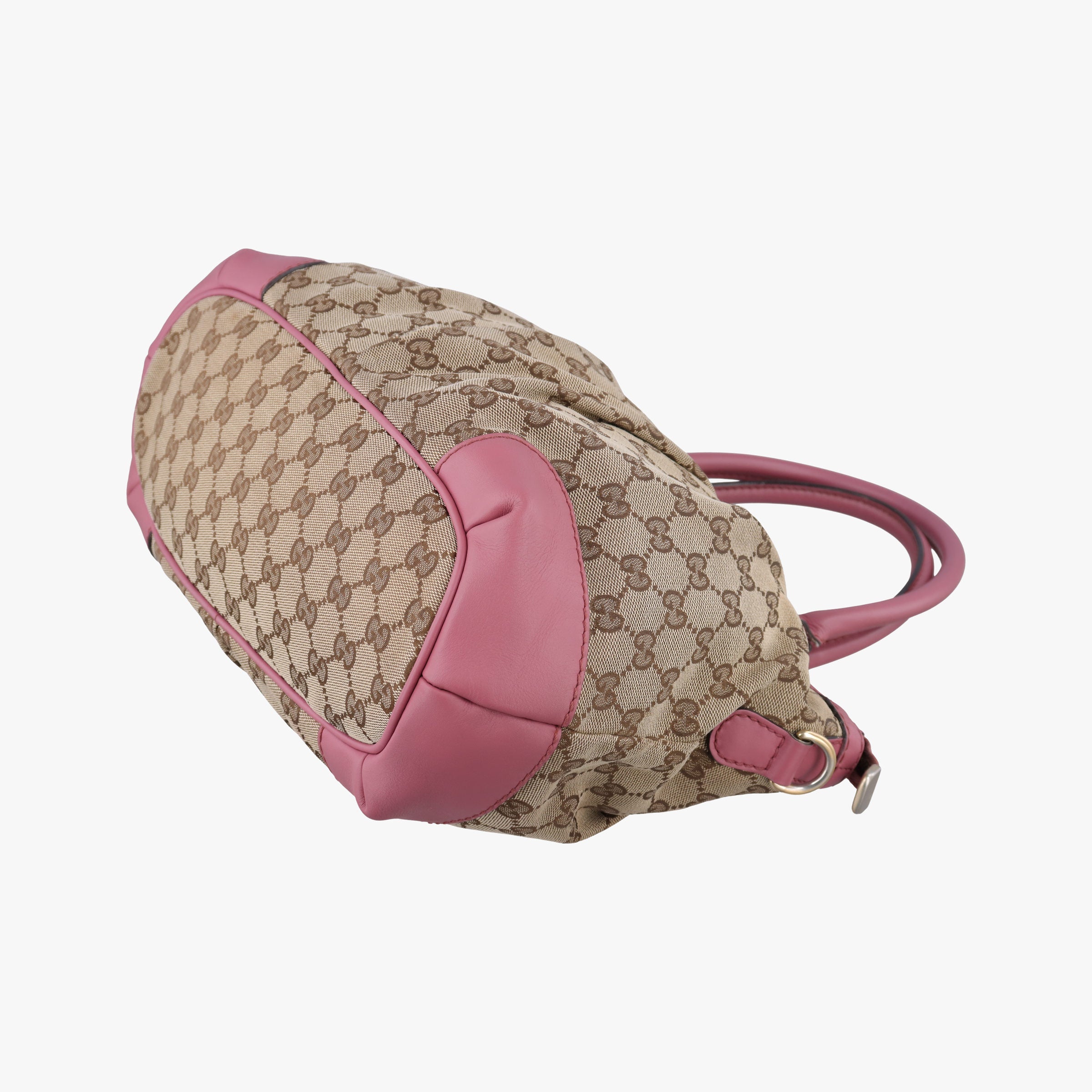 Sukey Beige × Pink canvas×leather 247902 E013708938スーキー ベージュ x ピンク キャンバス×レザー 247902 E013708938