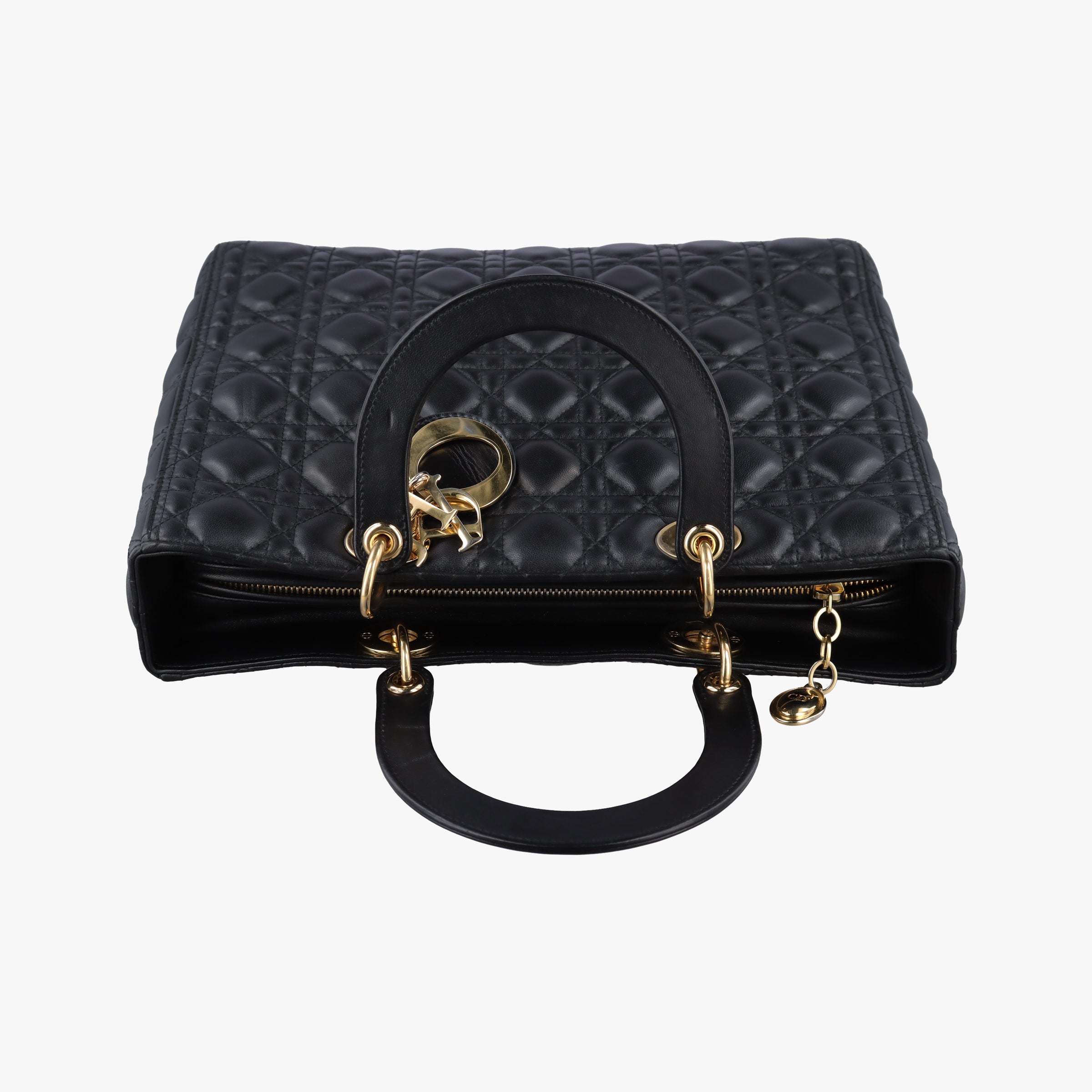 Lady Dior Black lambskin 18-MA-0157レディディオール ブラック ラムスキン 18-MA-0157