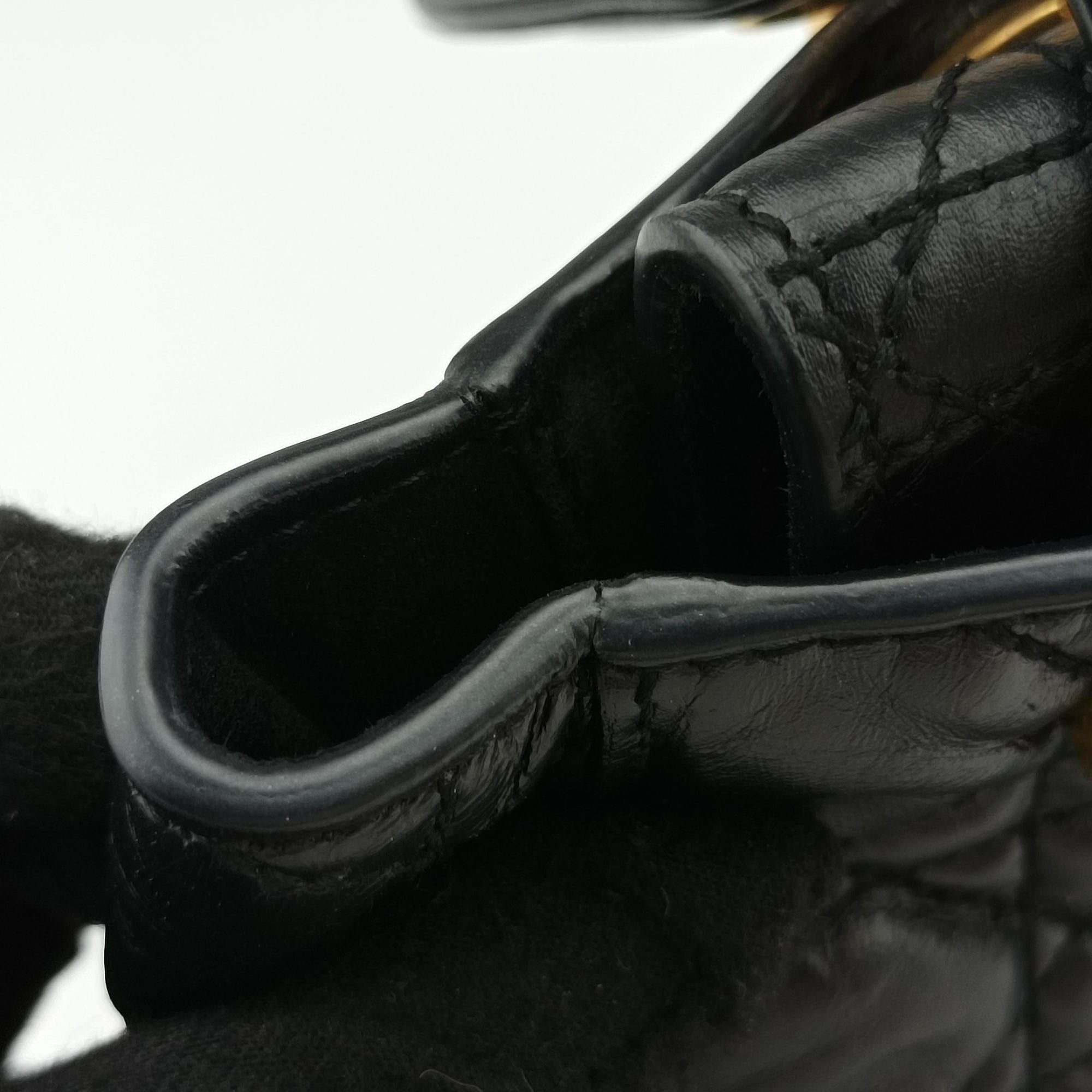 Lady Dior Black lambskin 29-MA-0148レディディオール ブラック ラムスキン 29-MA-0148