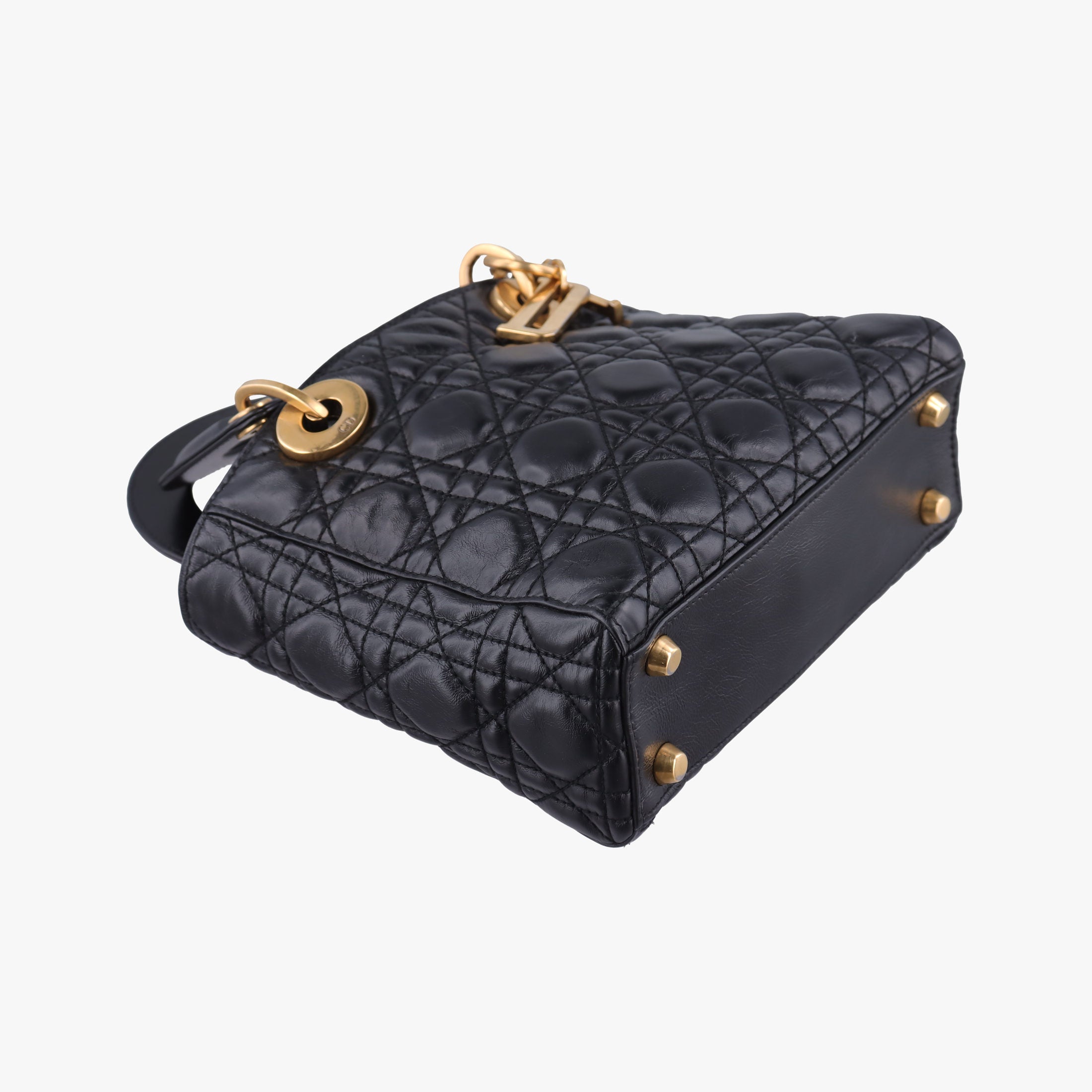 Lady Dior Black lambskin 29-MA-0148レディディオール ブラック ラムスキン 29-MA-0148
