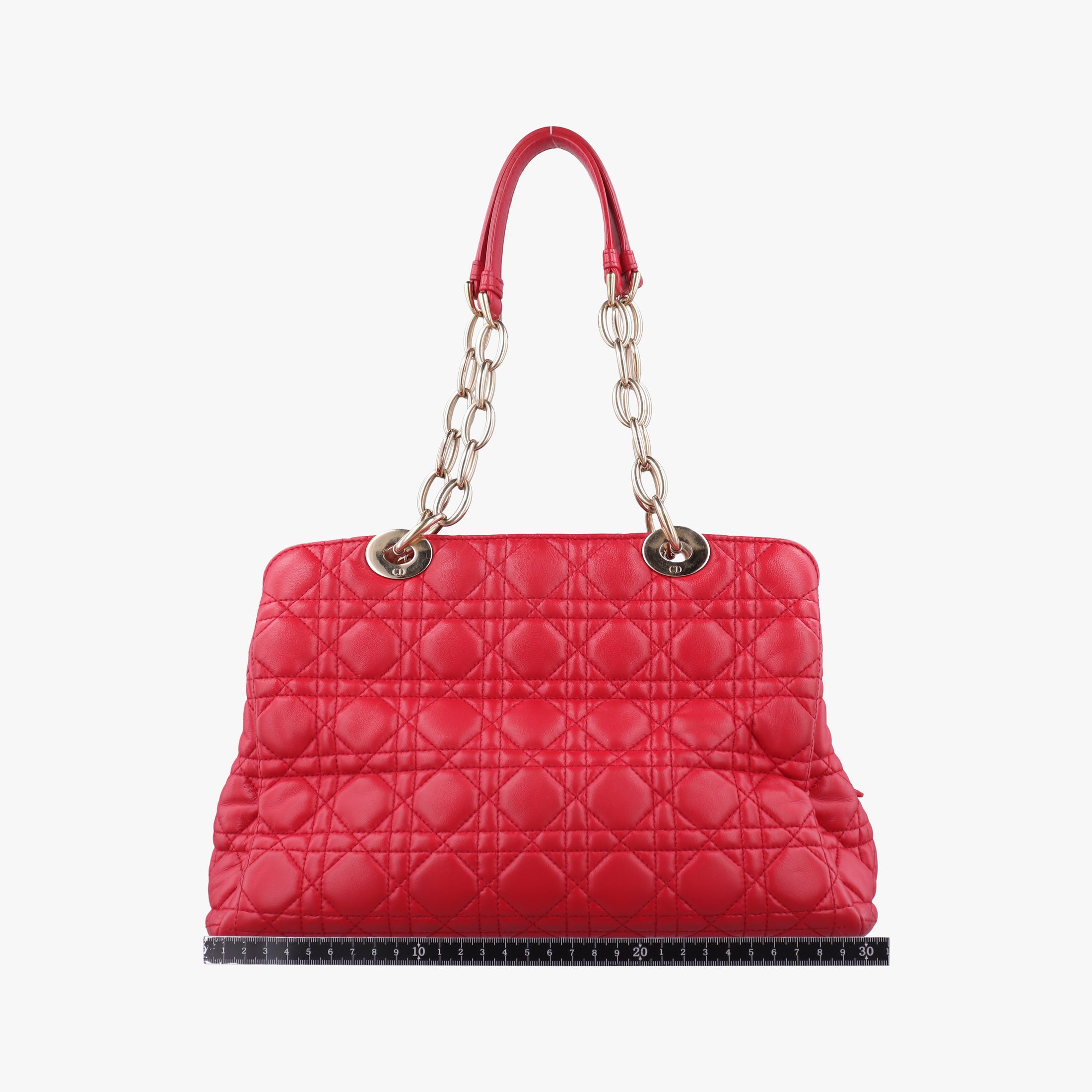 Cannage Dior Soft Shopping Red lambskin 17-BO-0134ディオールソフトショッピング レッド ラムスキン 17-BO-0134