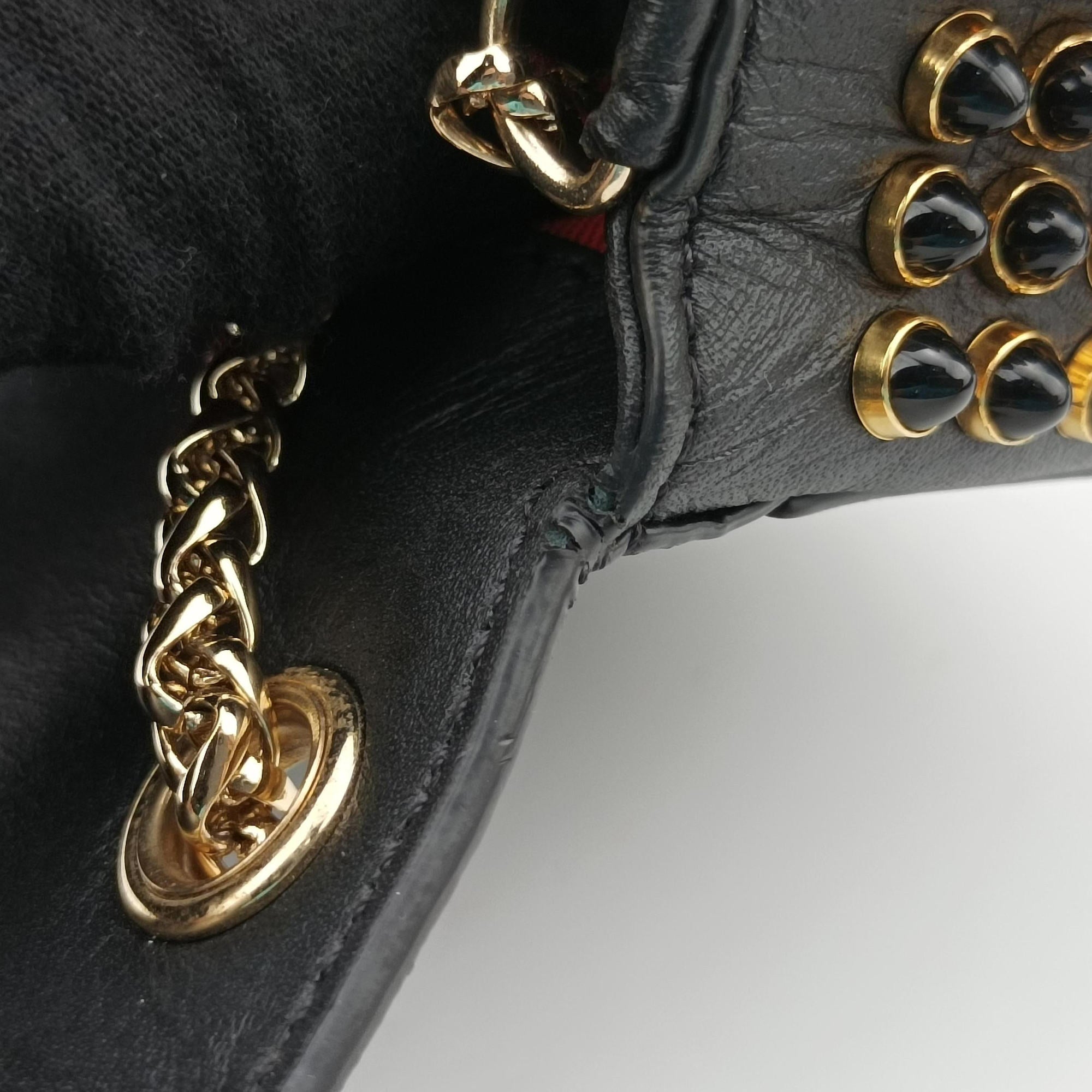 Sweet Charity Scarabe Spike Black Leather スイート チャリティー スカラベ スパイク ブラック レザー