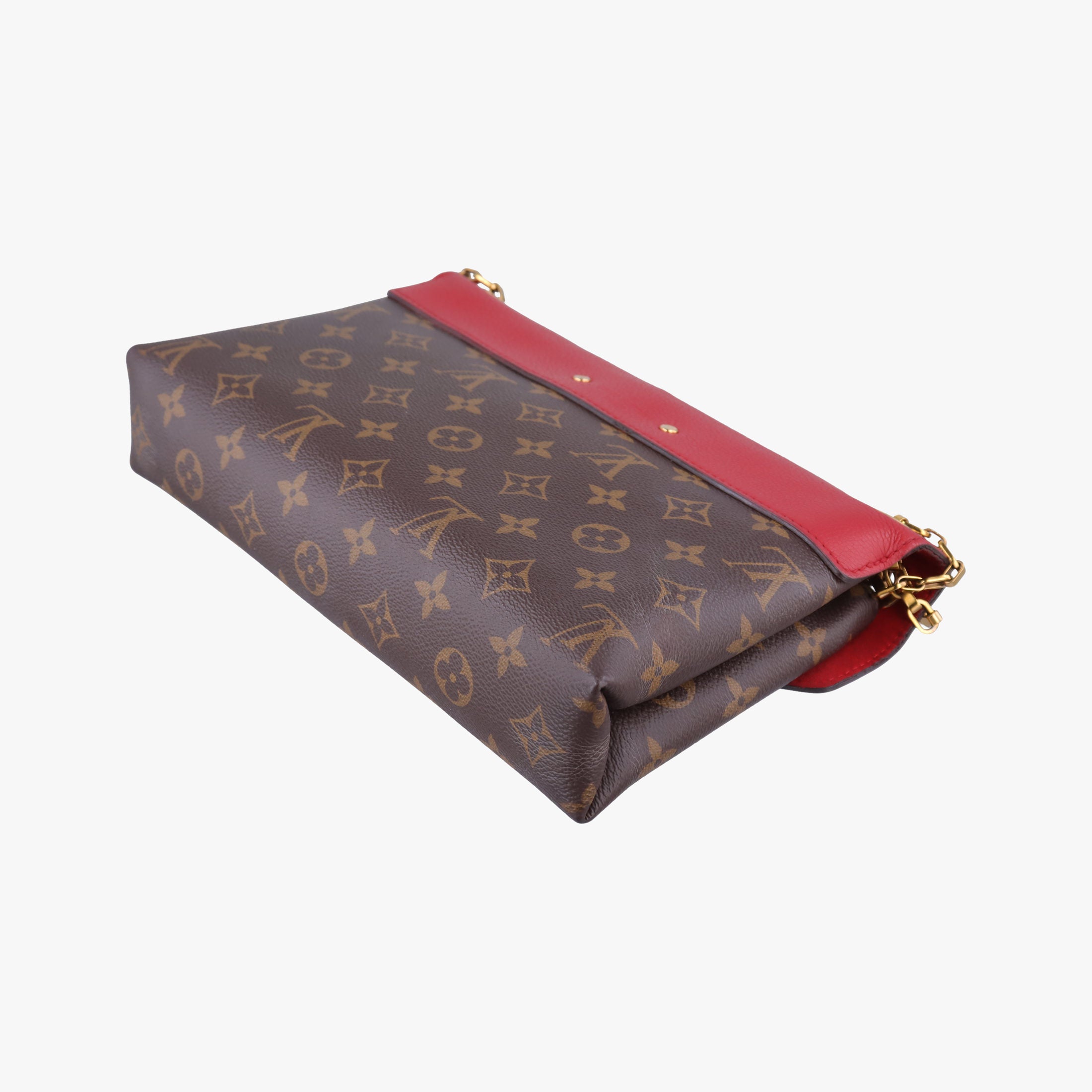 PALLAS Chain Brown×CERISE Monogram Canvas×calf leather M41201 CA4176パラス チェーン モノグラム/ブラウン×スリーズ モノグラムキャンバス×カーフレザー M41201 CA4176