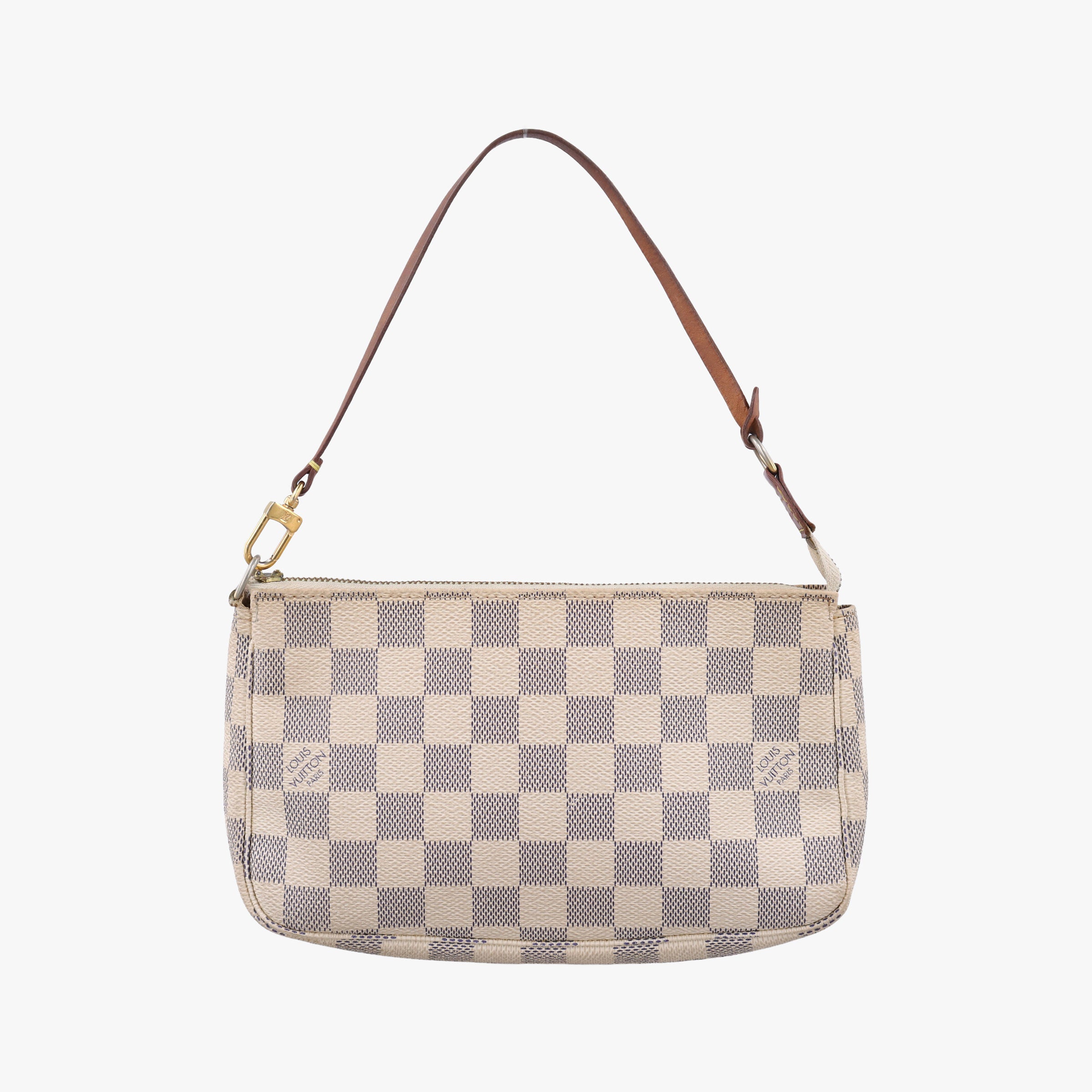 Mini Pochette Accessoires Azur Damier Canvas N58010 CA1098ミニポシェットアクセソワール アズール ダミエキャンバス N58010 CA1098