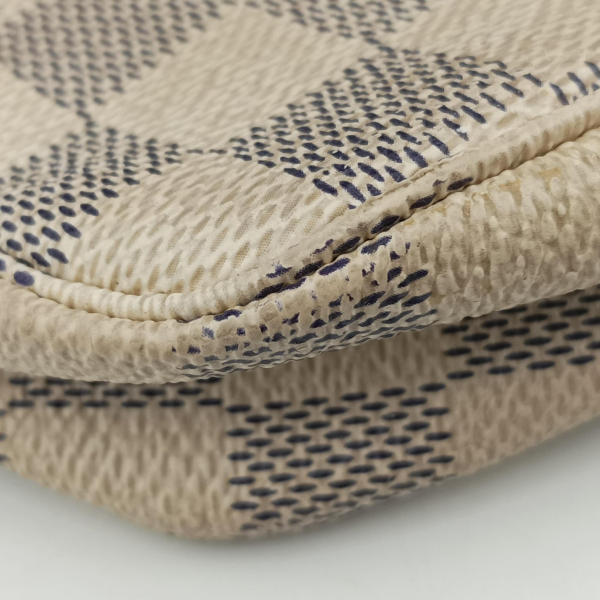 Mini Pochette Accessoires Azur Damier Canvas N58010 CA1098ミニポシェットアクセソワール アズール ダミエキャンバス N58010 CA1098