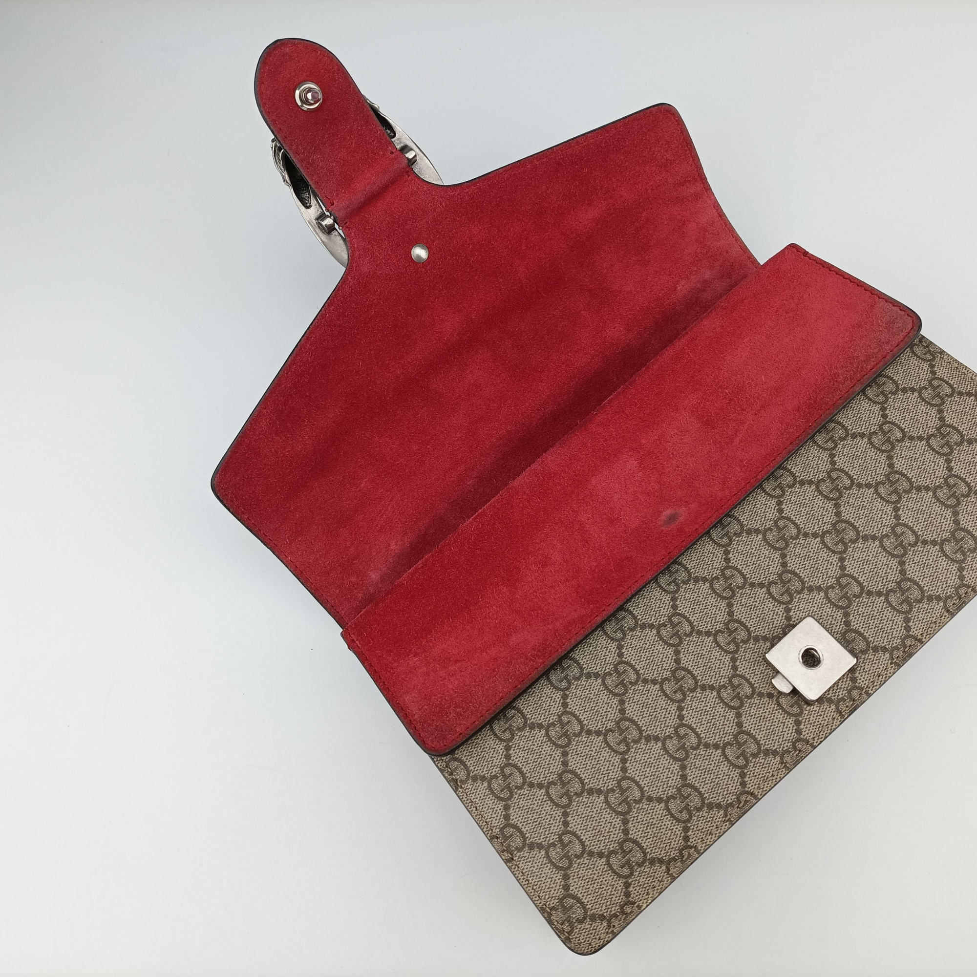 Dionysus beige×red PVC coated canvas × suede 400249 A024850617ディオニュソス ベージュ×レッド PVCコーティングキャンバス × スエード 400249 A024850617