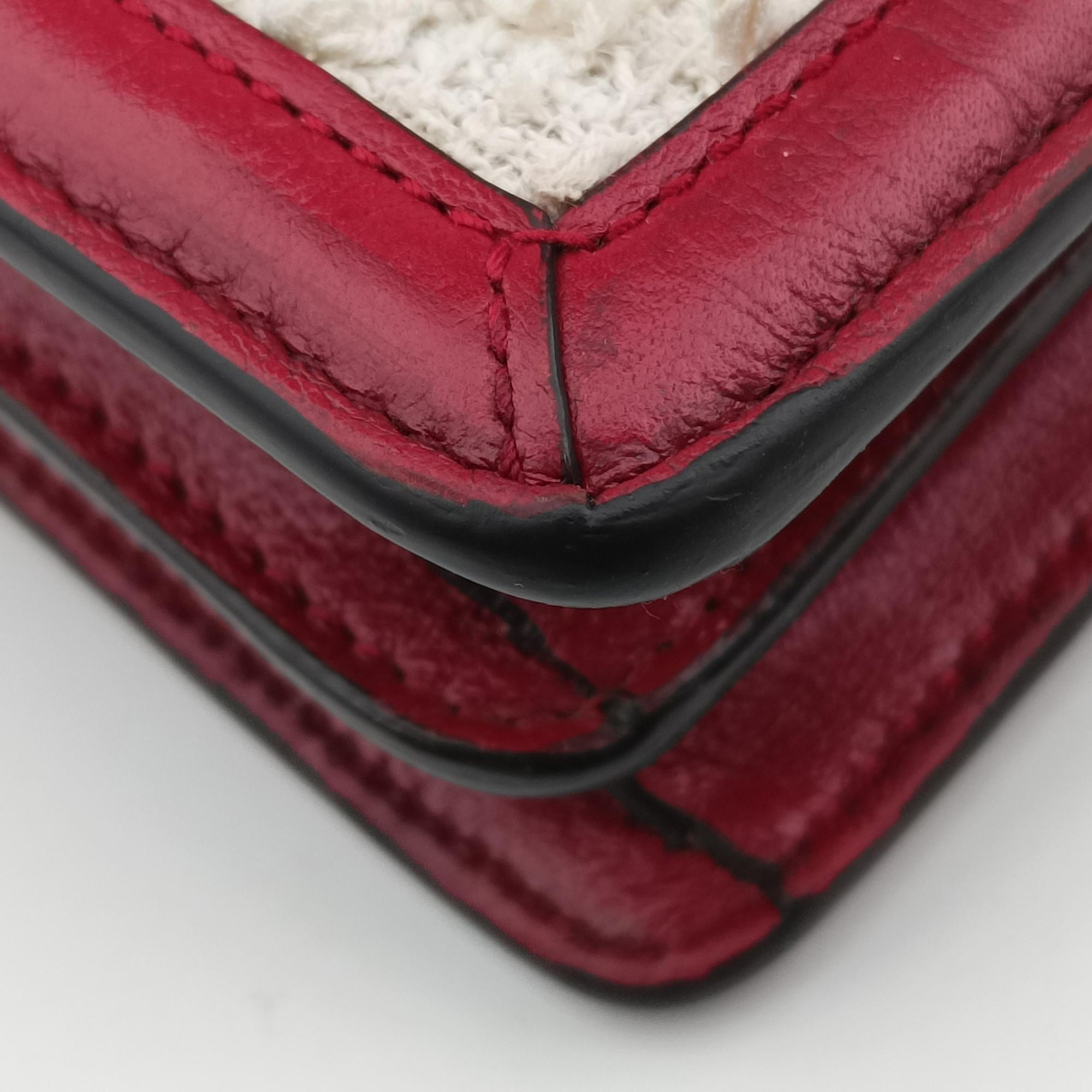 Dionysus Ivory × Red × Black Tweed×Leather 400249 A029527679ディオニュソス アイボリー × レッド × ブラック ツイード×レザー 400249 A029527679
