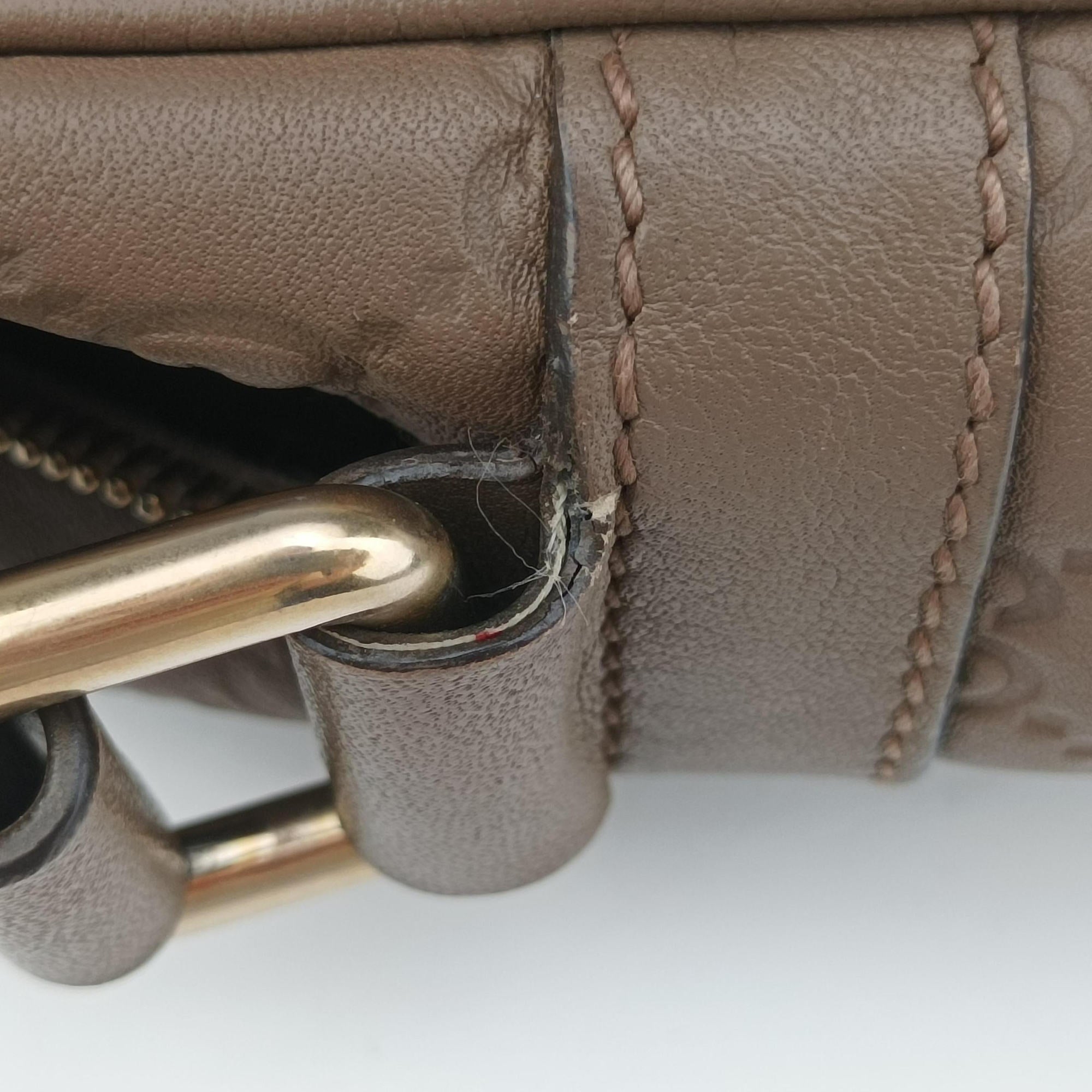 GG Imprime Messenger Brown Leather 201448 A011194915GGインプリメ メッセンジャー ブラウン レザー 201448 A011194915