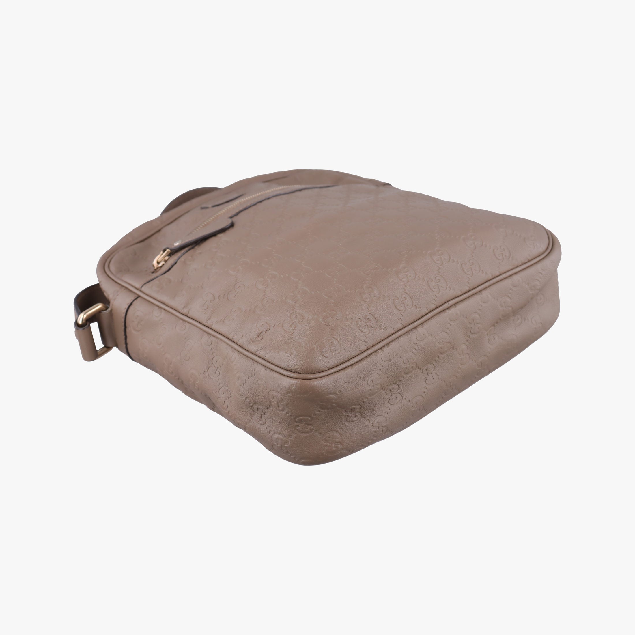 GG Imprime Messenger Brown Leather 201448 A011194915GGインプリメ メッセンジャー ブラウン レザー 201448 A011194915