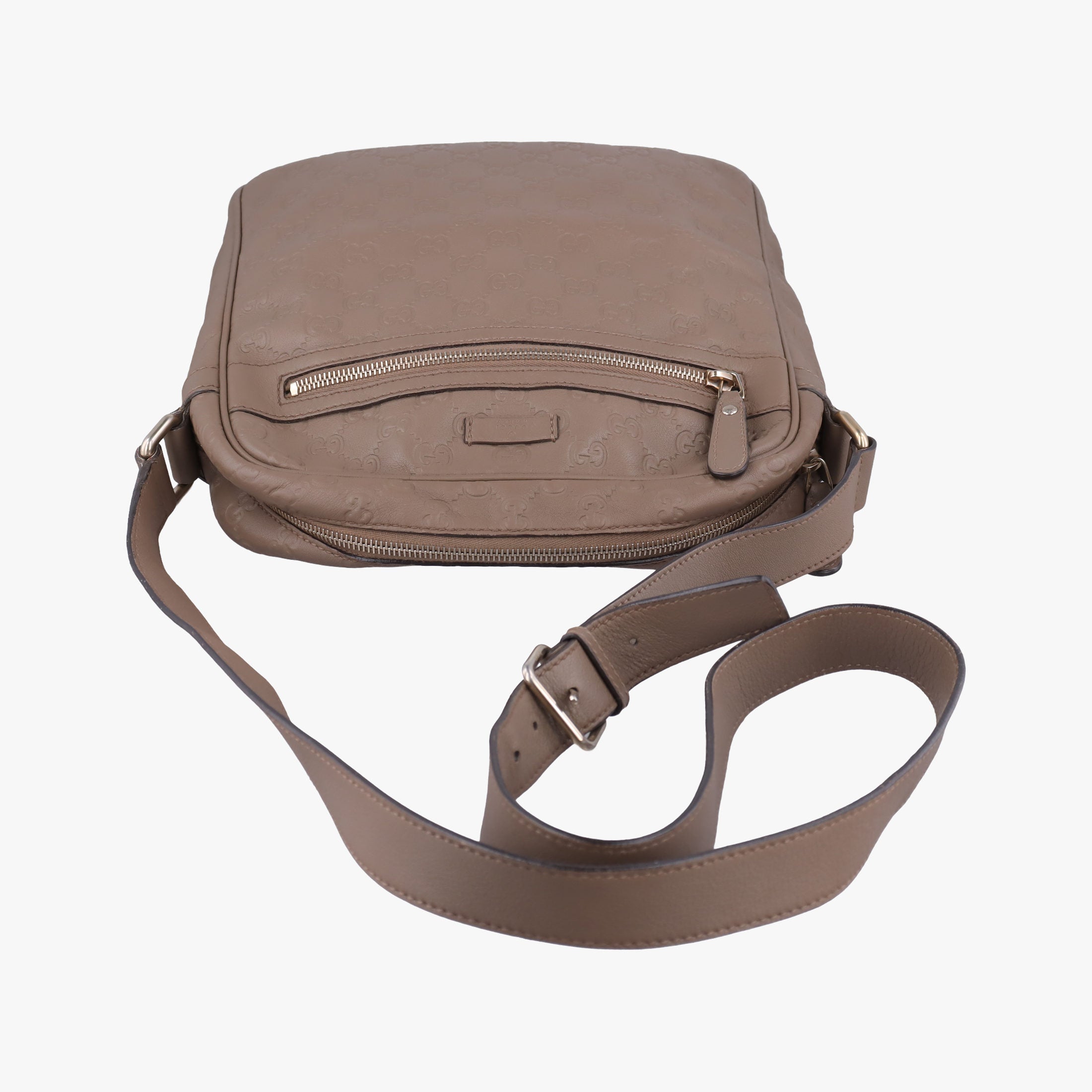 GG Imprime Messenger Brown Leather 201448 A011194915GGインプリメ メッセンジャー ブラウン レザー 201448 A011194915